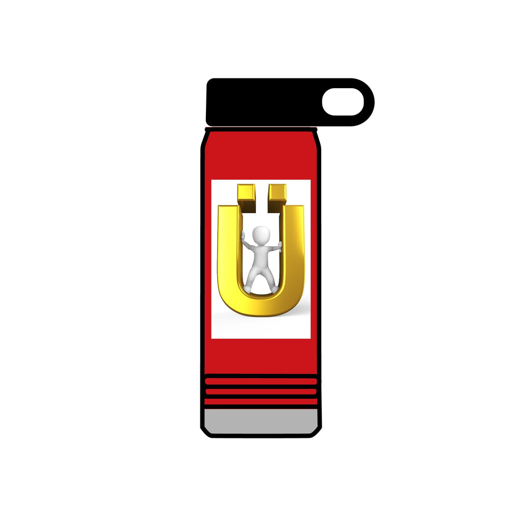 3D Gold Ü with Figure Water Bottle | 20oz