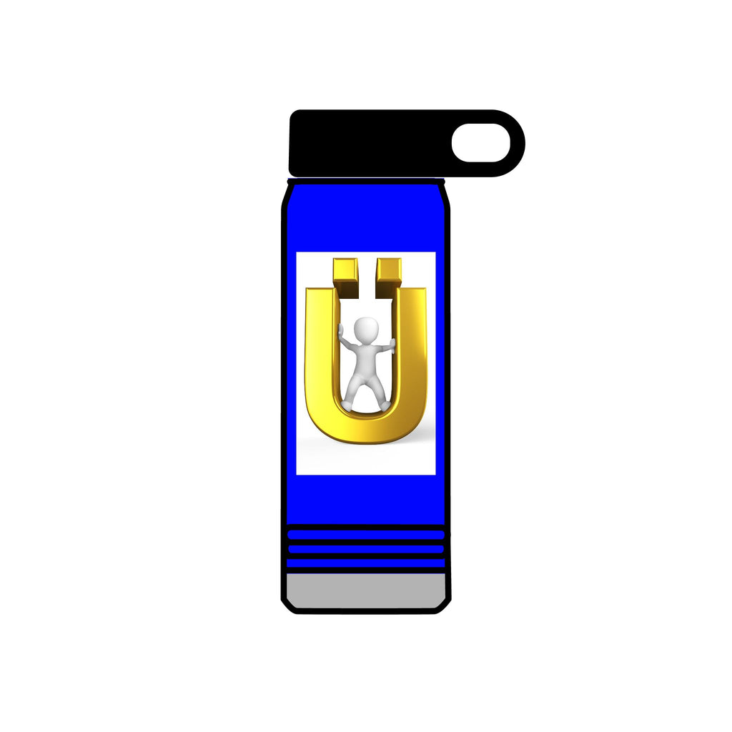 3D Gold Ü with Figure Water Bottle | 20oz