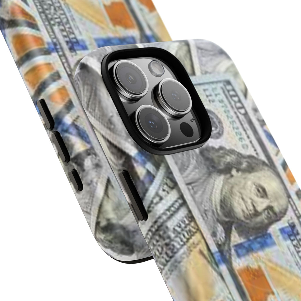 Hundred Dollar Bills Phone Case | Tough Magnetic Case, Money Pattern