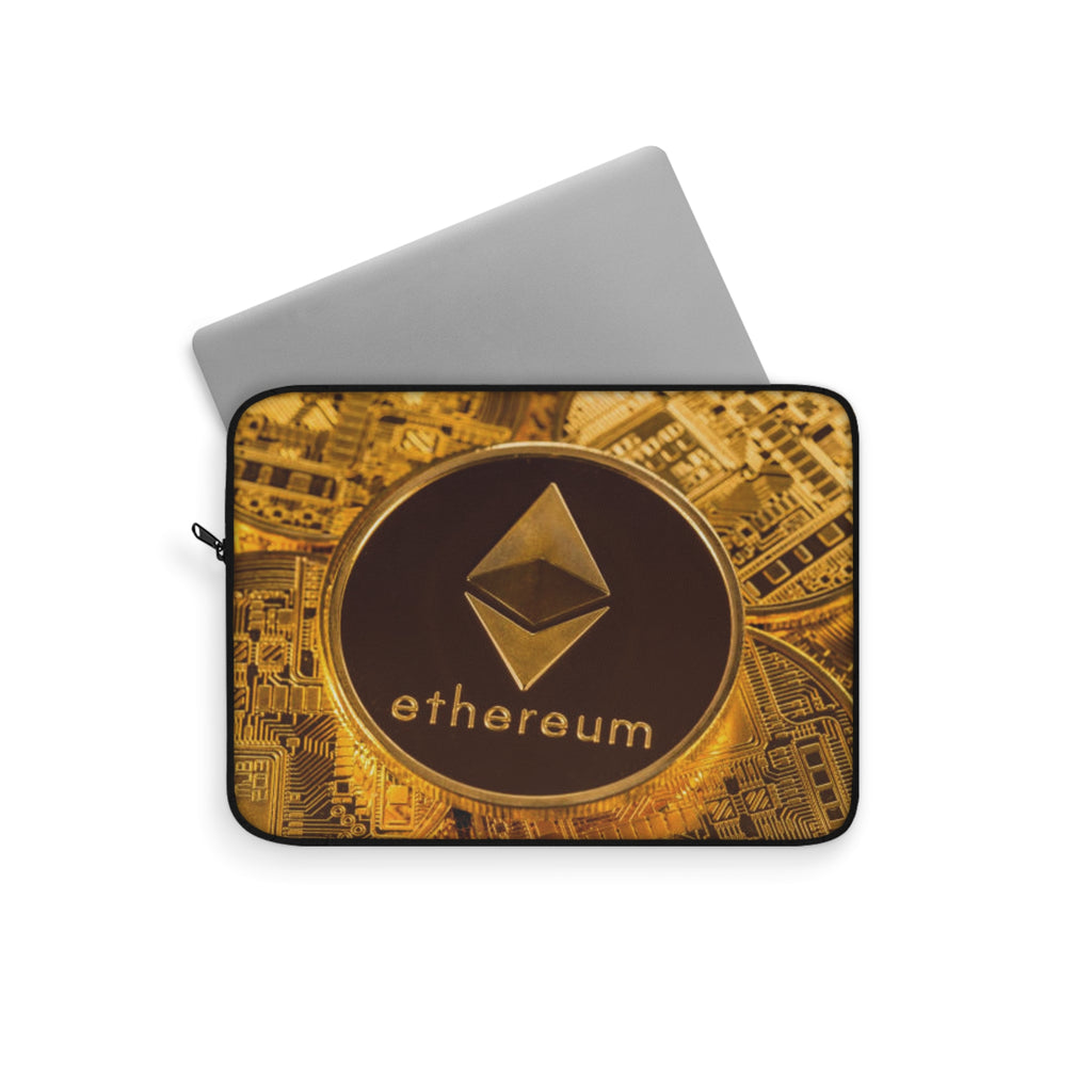 Ethereum Logo Laptop Sleeve | Cryptocurrency Coin Design