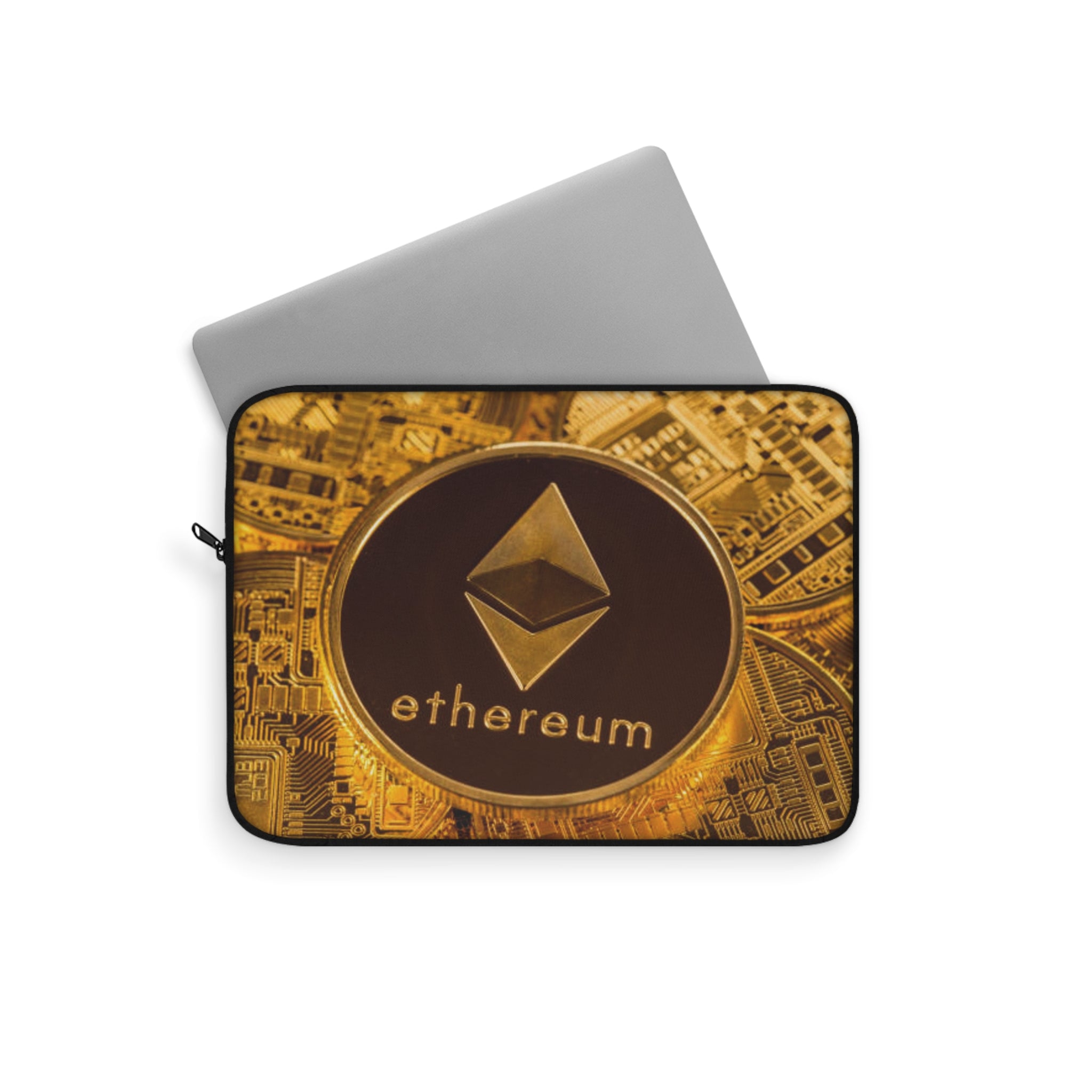 Ethereum Logo Laptop Sleeve | Cryptocurrency Coin Design