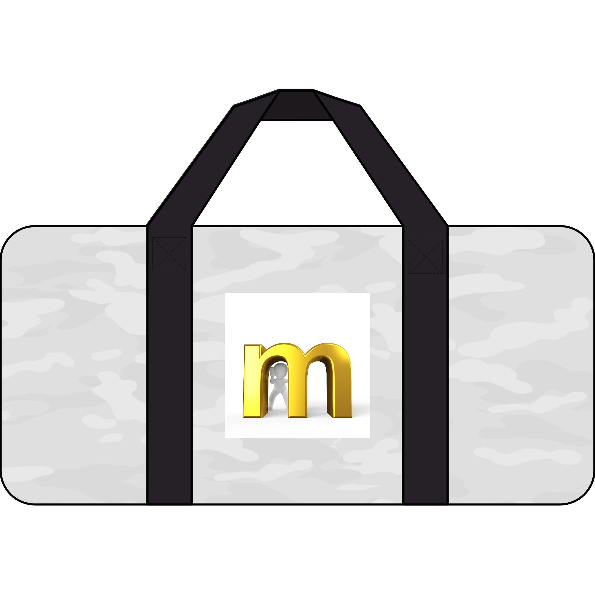 Gold M Logo Tripper Duffel Bag | Checkered or Camo Straps