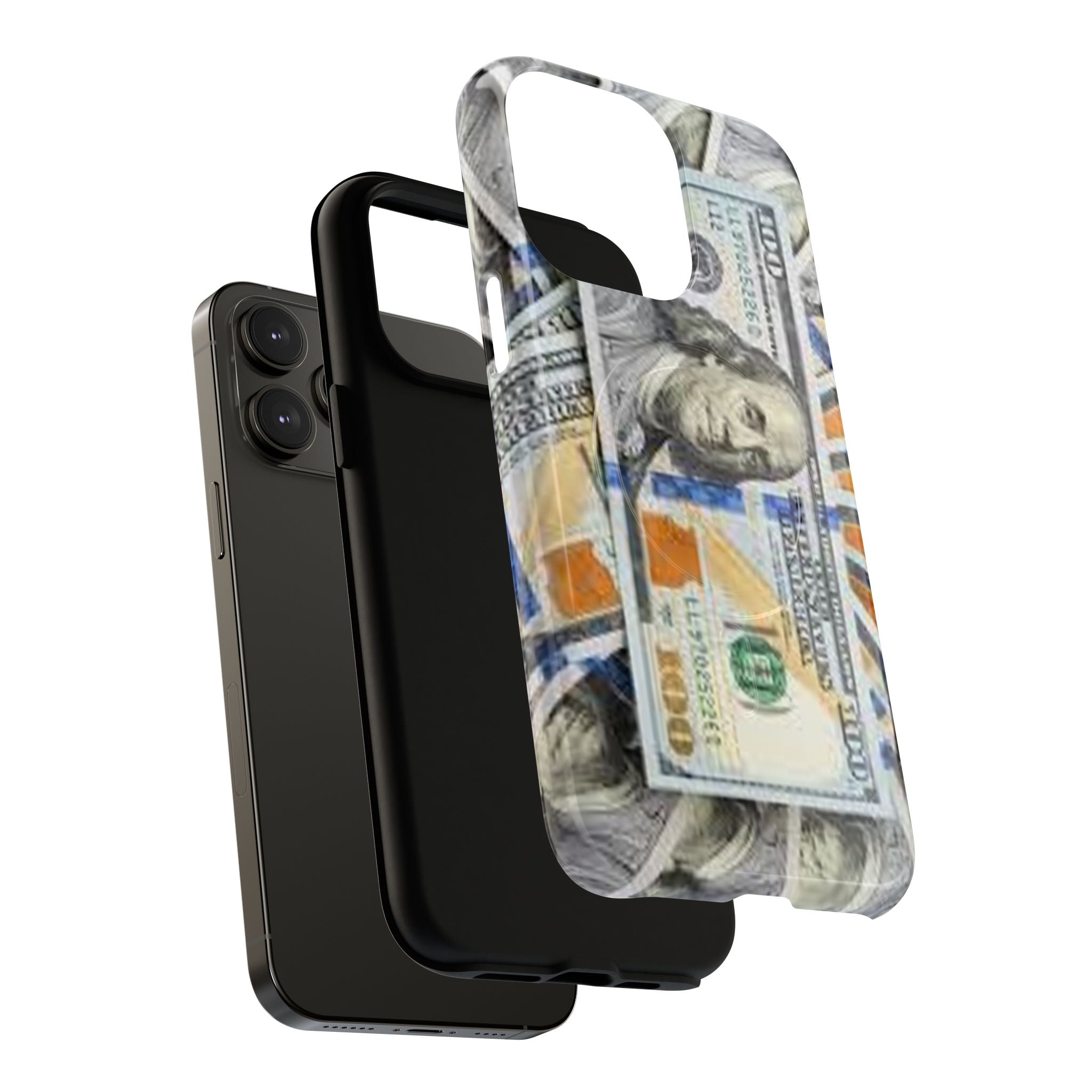 Hundred Dollar Bills Phone Case | Tough Magnetic Case, Money Pattern