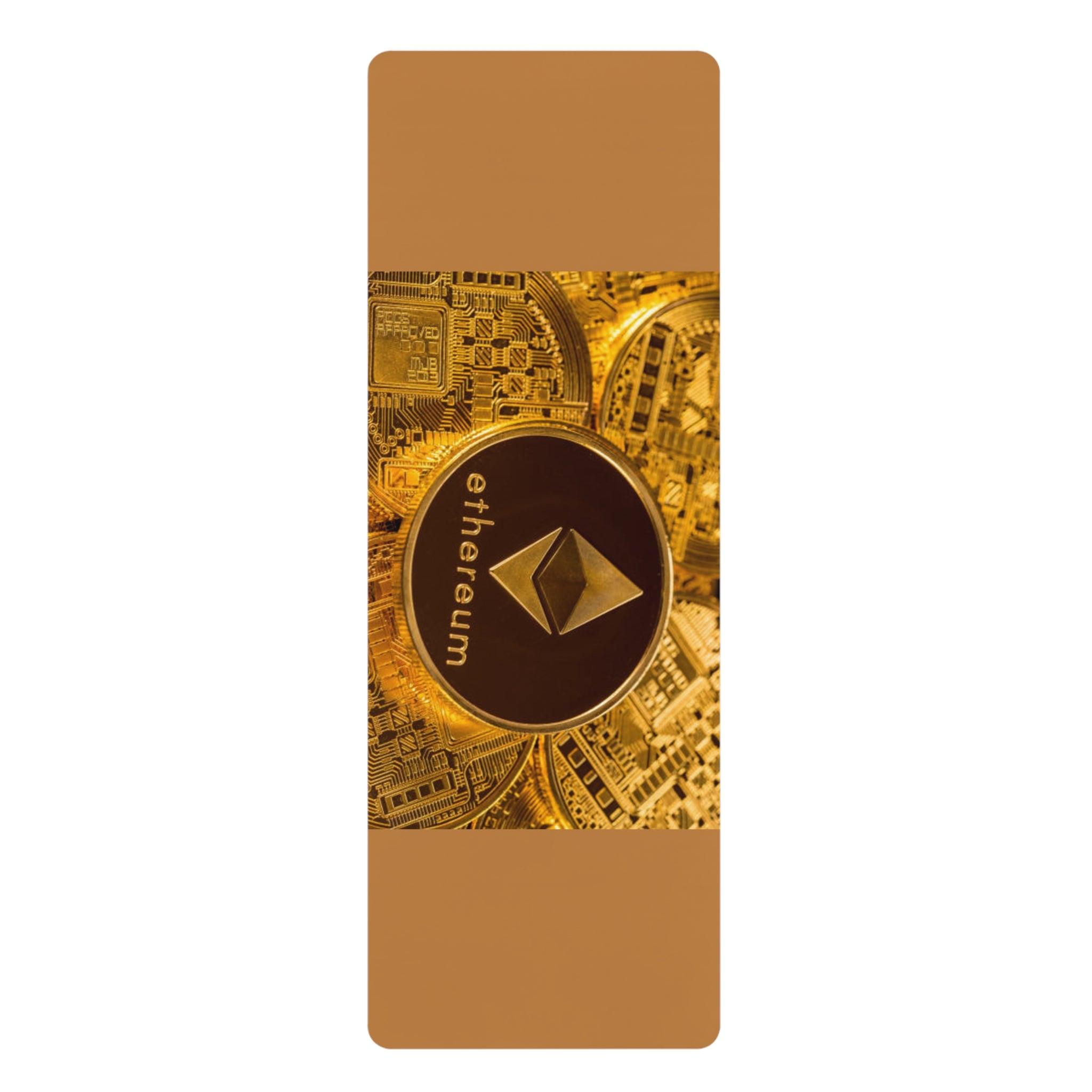 Ethereum Coin crypto design Rubber Yoga Mat | Bitcoin blockchain meditation mat