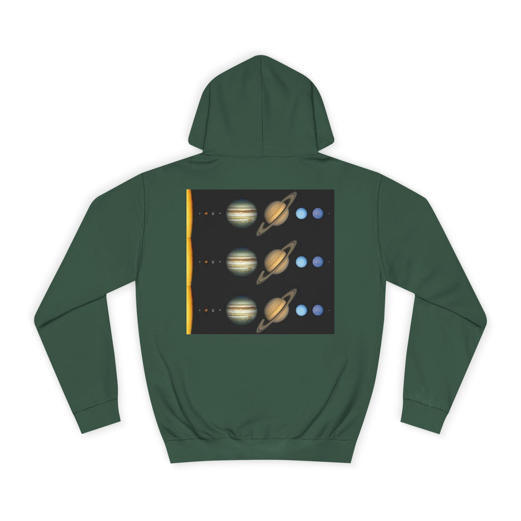 Solar System Planets Hoodie | Saturn Jupiter Earth Mars Nebula Design
