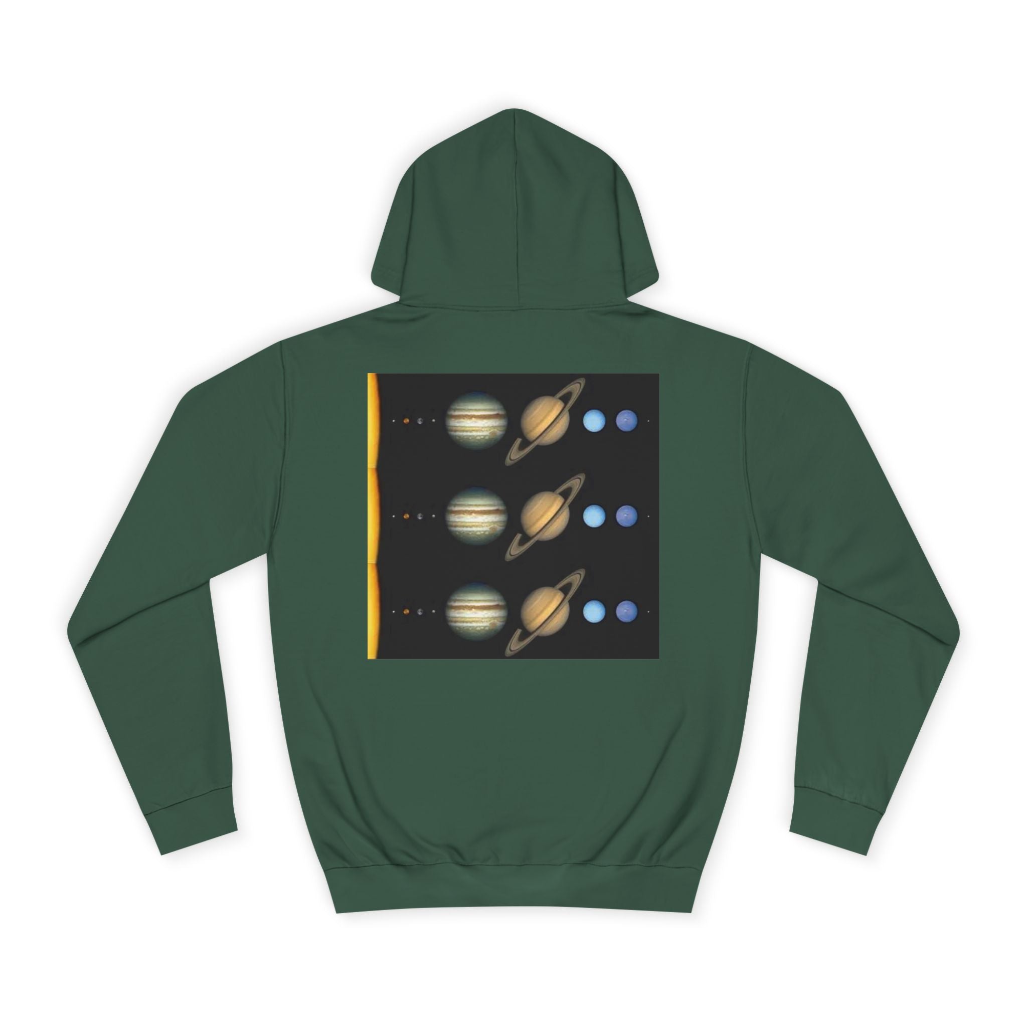 Solar System Planets Hoodie | Saturn Jupiter Earth Mars Nebula Design