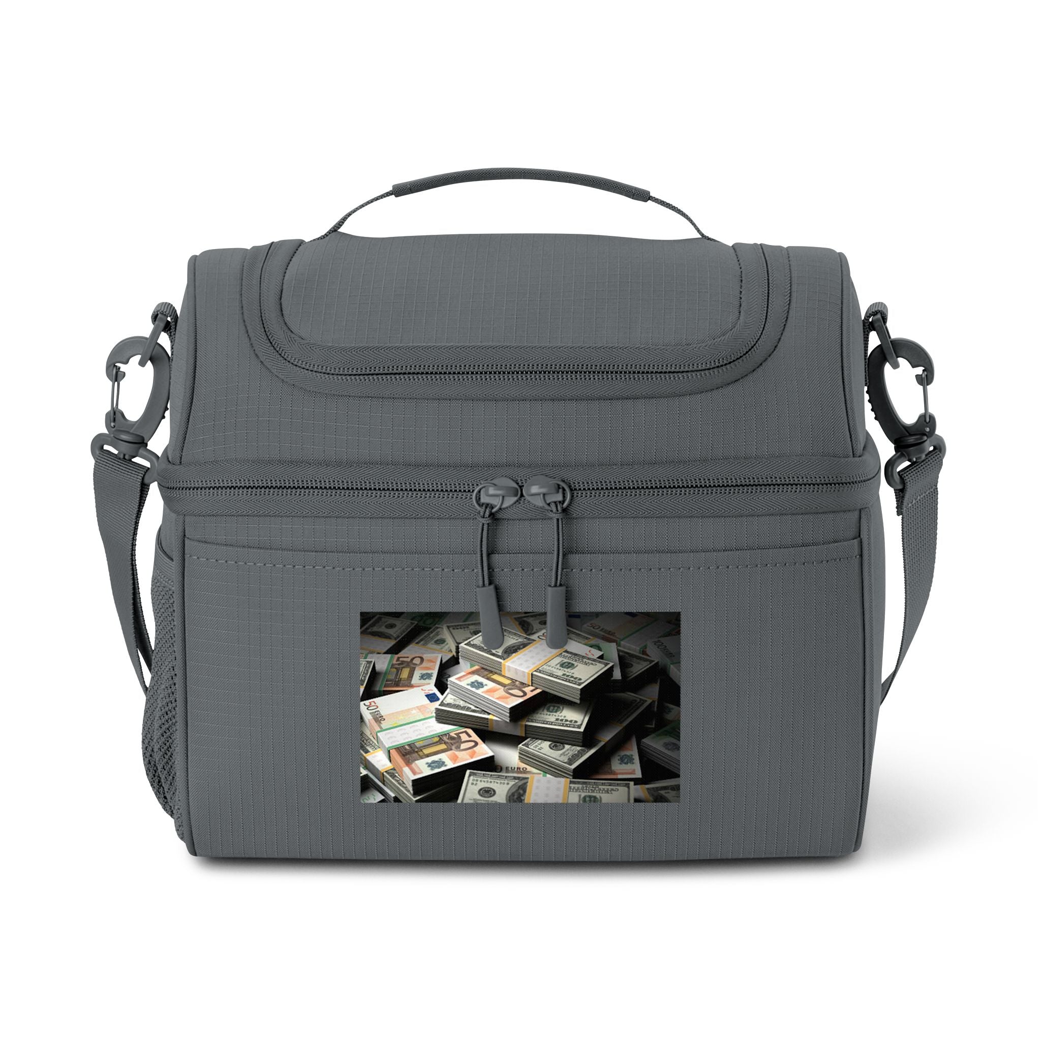 Stacks of Cash Cooler Bag | Insulated Lunch Tote, Money Print
