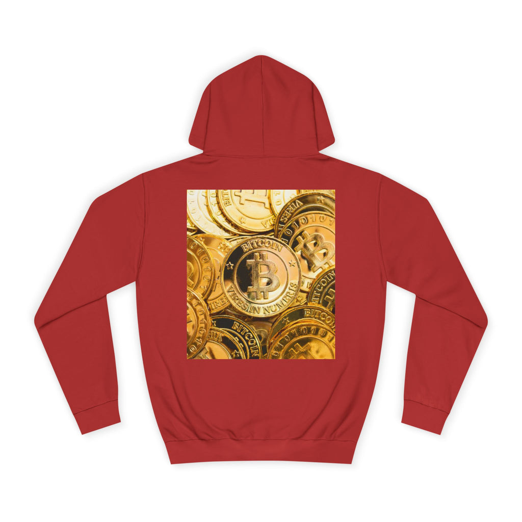 Golden Bitcoin Coins Hoodie | Crypto Cryptocurrency Crypto Art, Digital Currency Apparel
