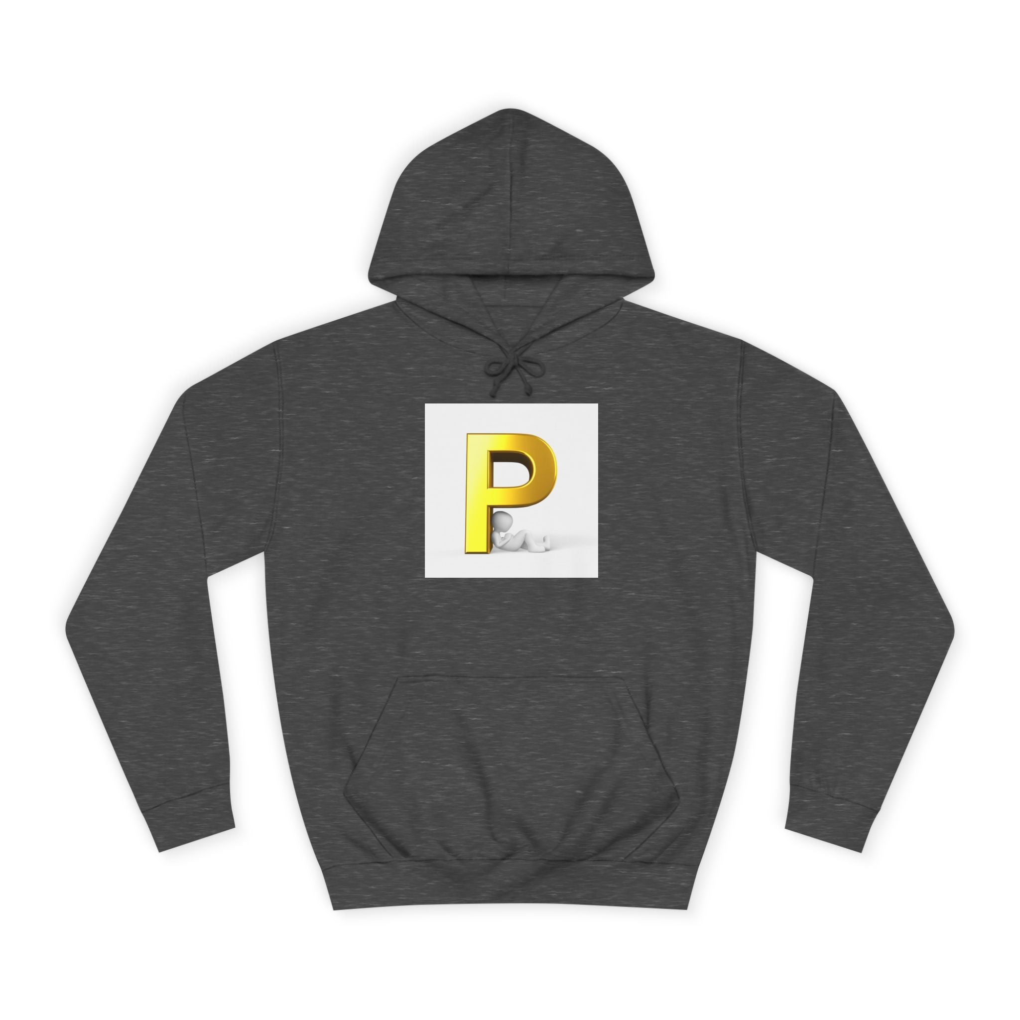 Gold Letter P hoodie | Monogram Initial Pullover