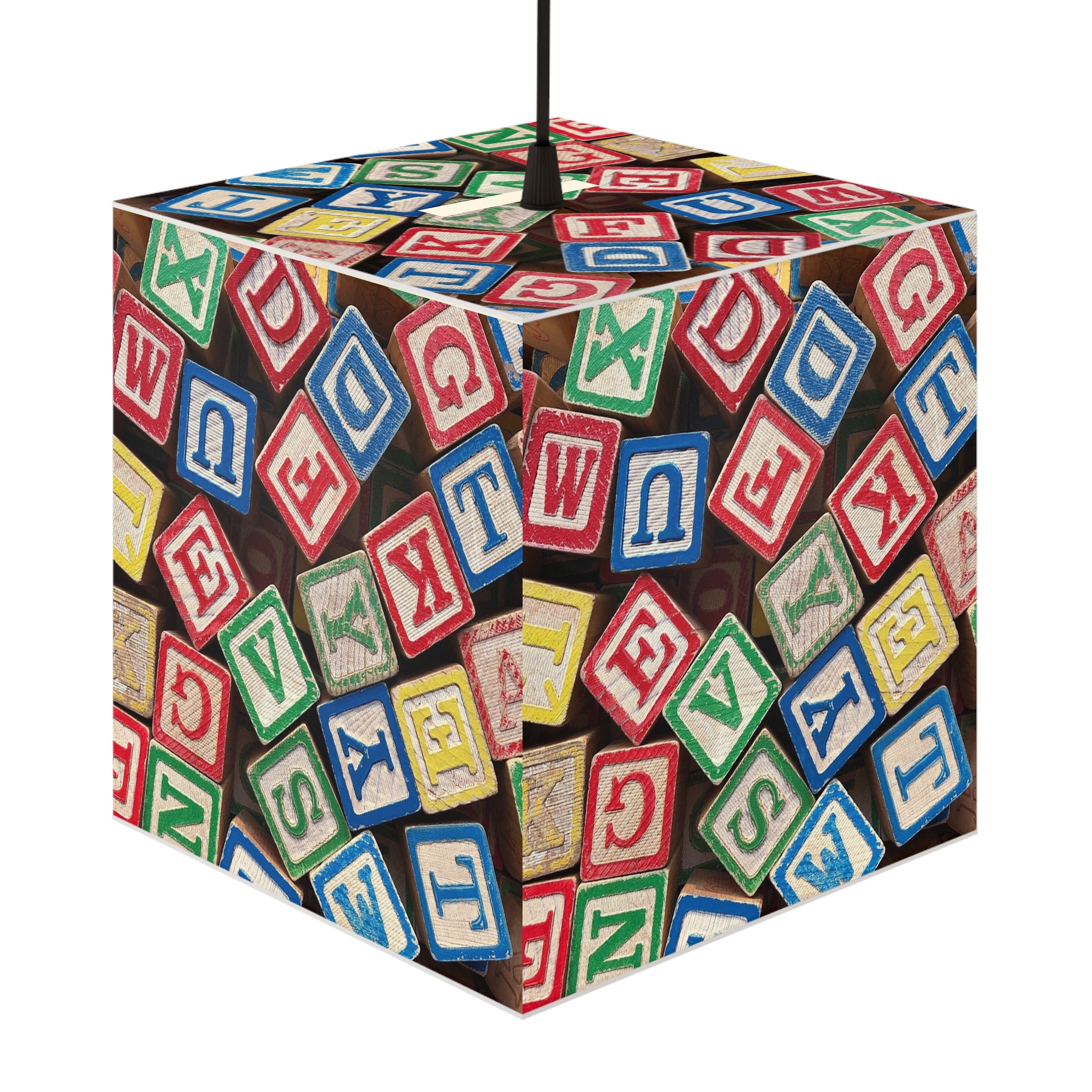 Alphabet Blocks Light Cube Lamp | Colorful Kids Nursery Decor