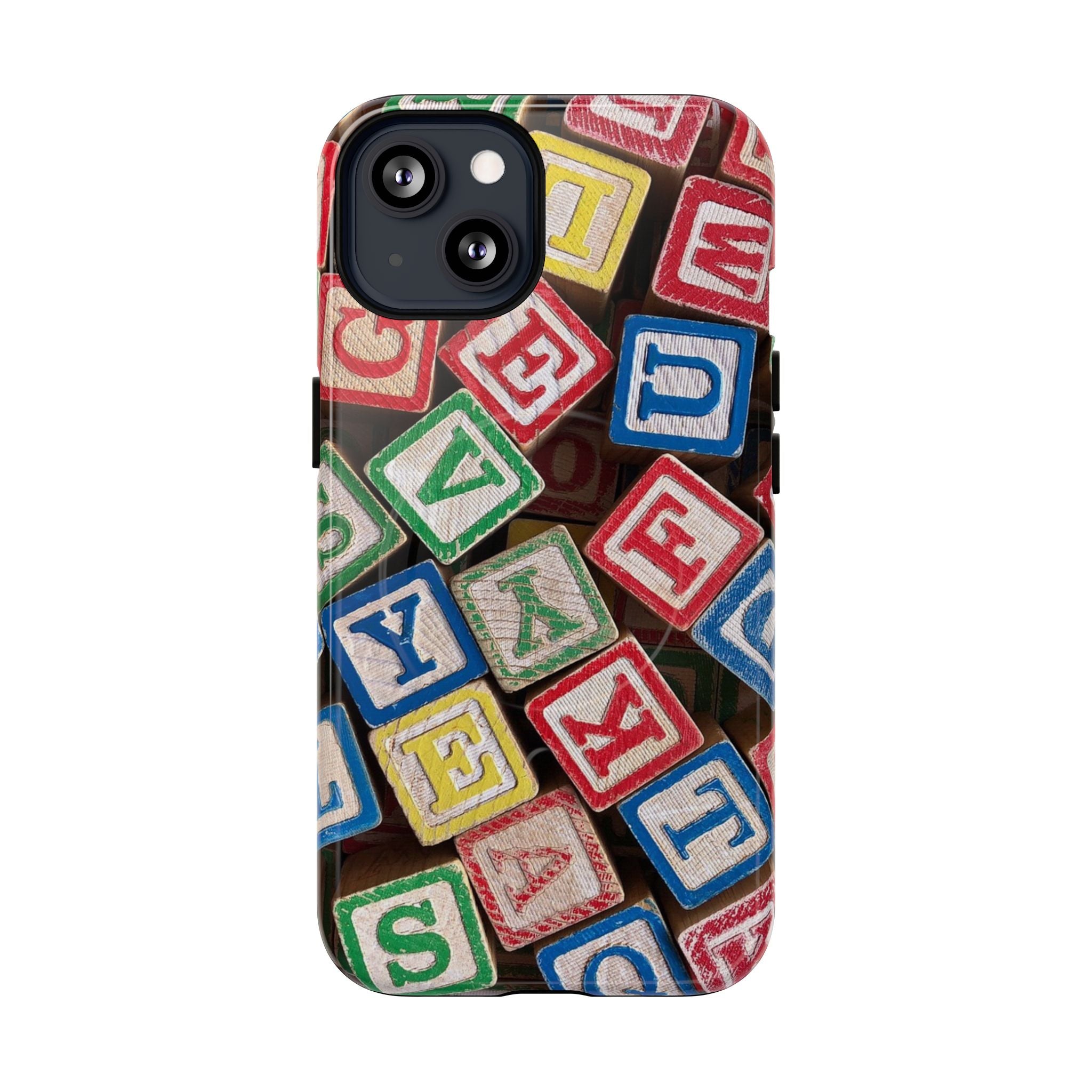 Vintage Alphabet Blocks Phone Case | Tough Magnetic Case