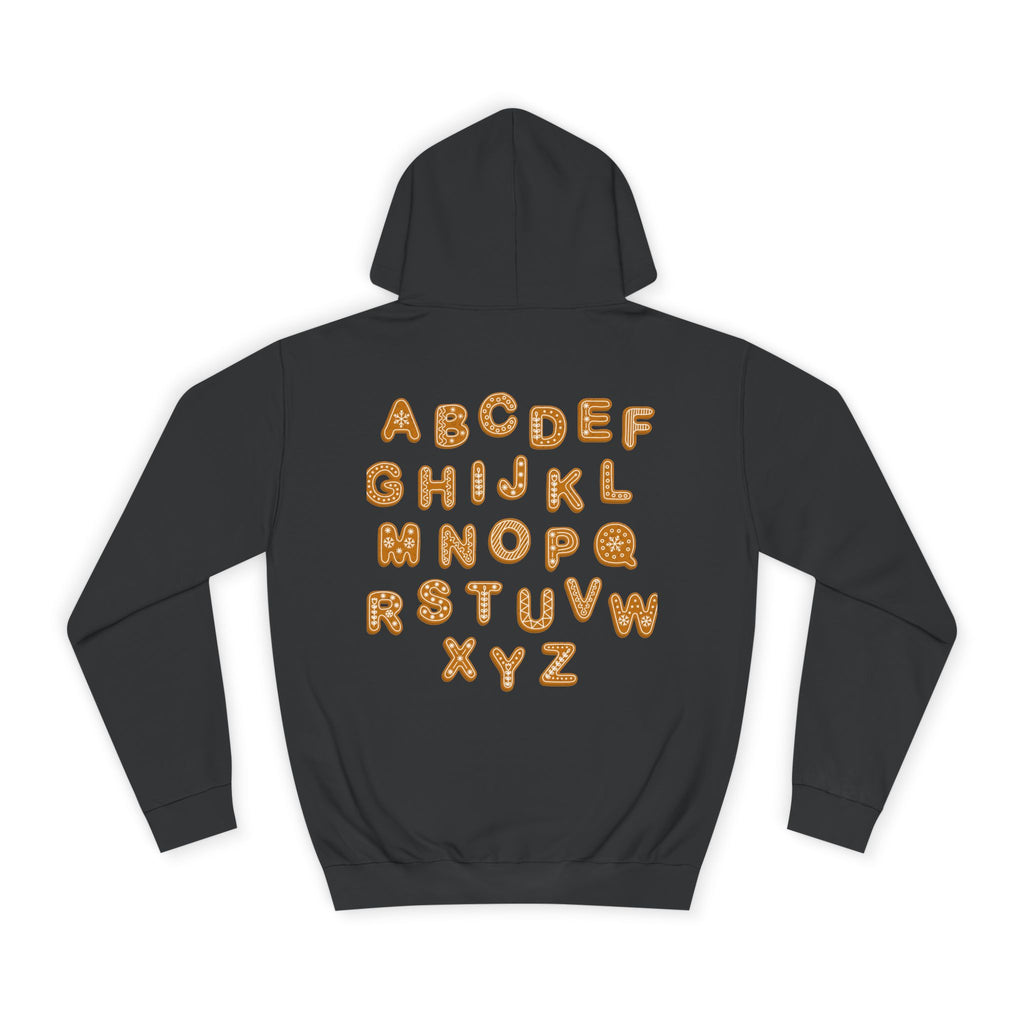 Cookie Alphabet Hoodie | Letters A to Z Cookie Font Sweatshirt
