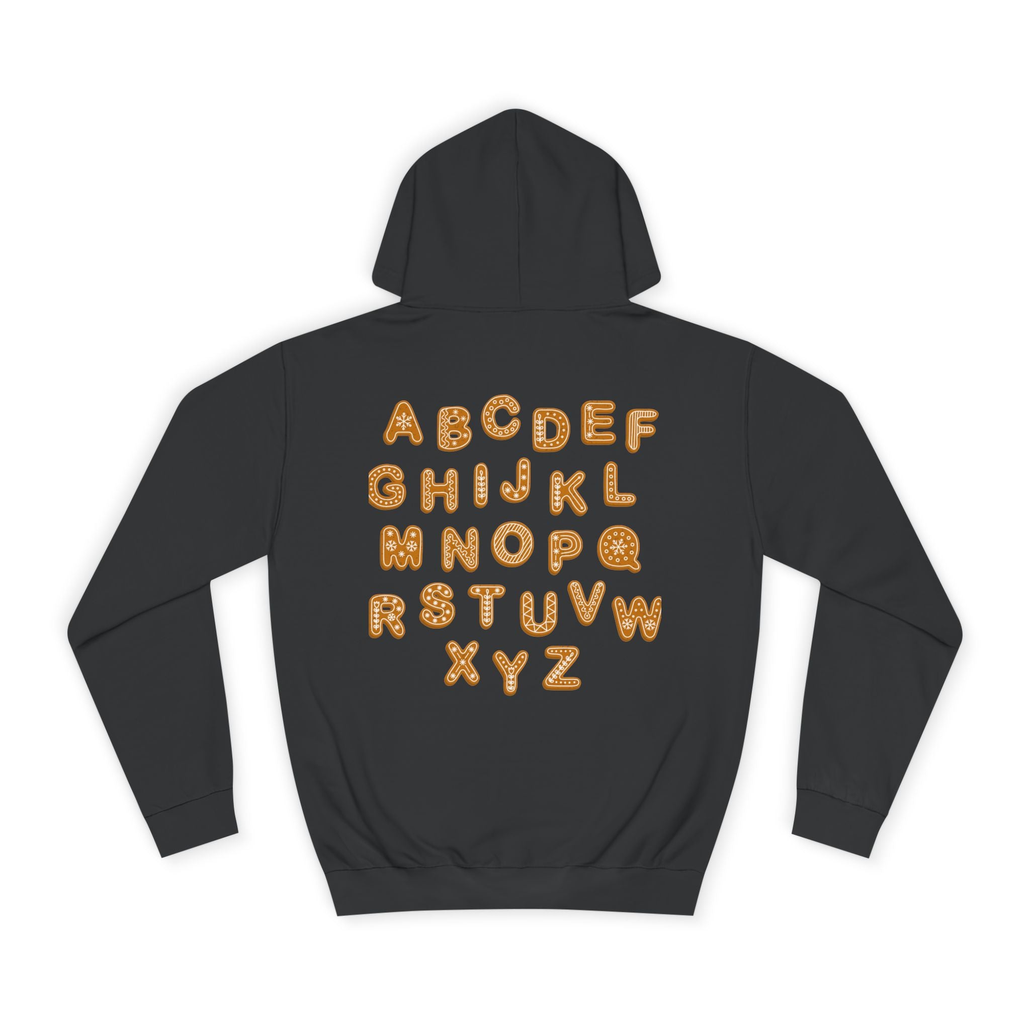 Cookie Alphabet Hoodie | Letters A to Z Cookie Font Sweatshirt