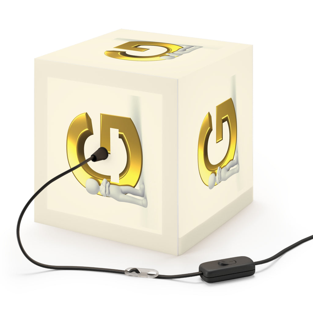 Gold Letter G Cube Lamp | Light Cube Lamp