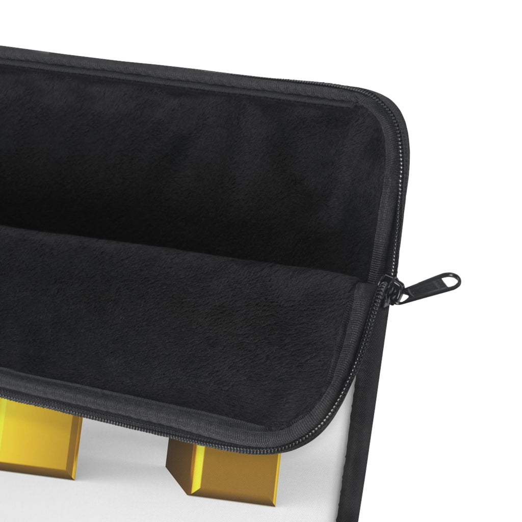 Gold Letter M Laptop Sleeve | Monogram Initial Case
