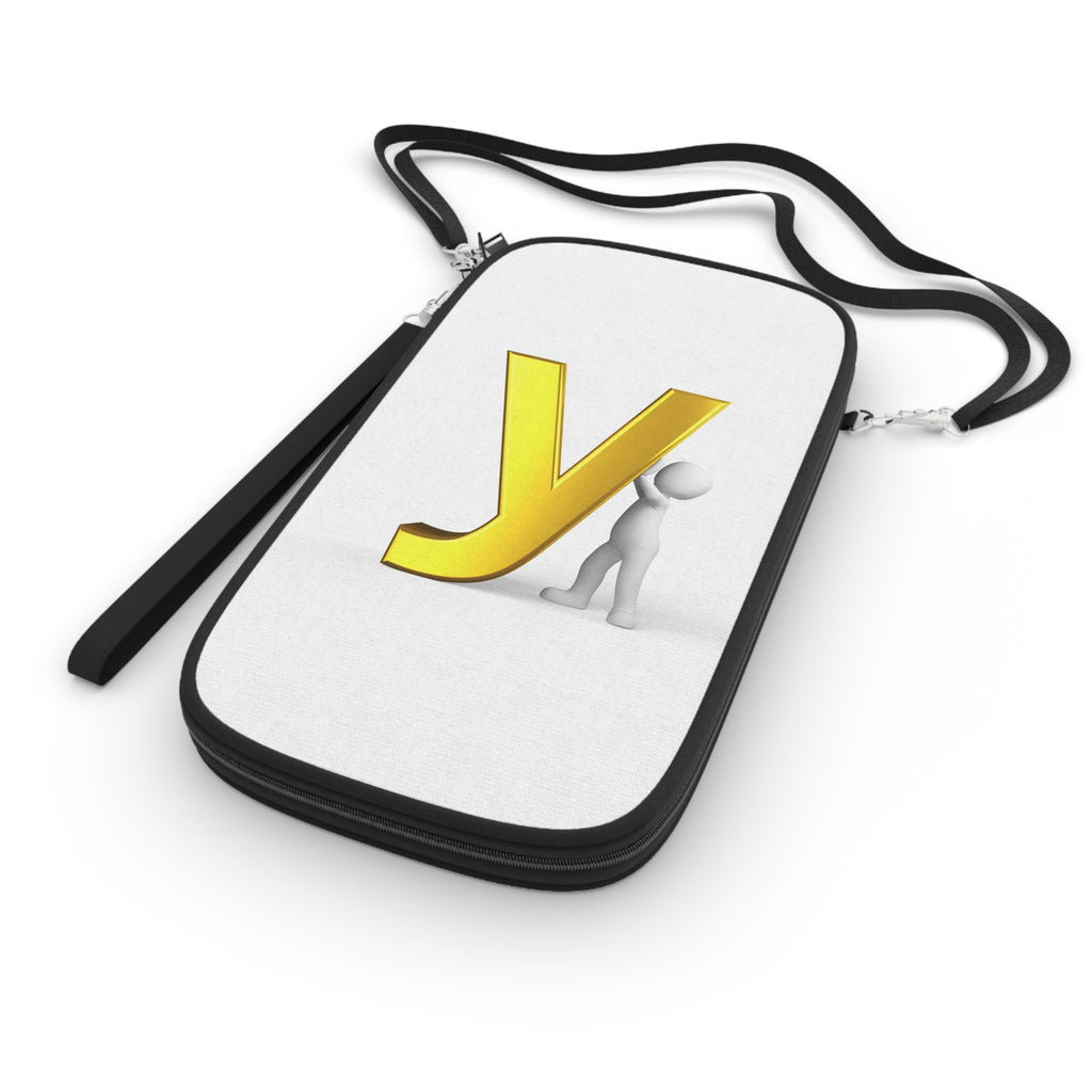 Yellow Letter Y Illustration Passport Wallet | Monogram Initial Travel Case