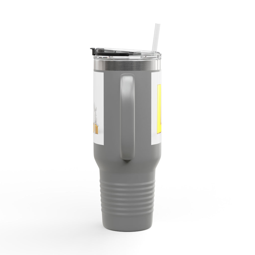 Gold Letter L Monogram Travel Mug | 40oz Insulated Tumbler