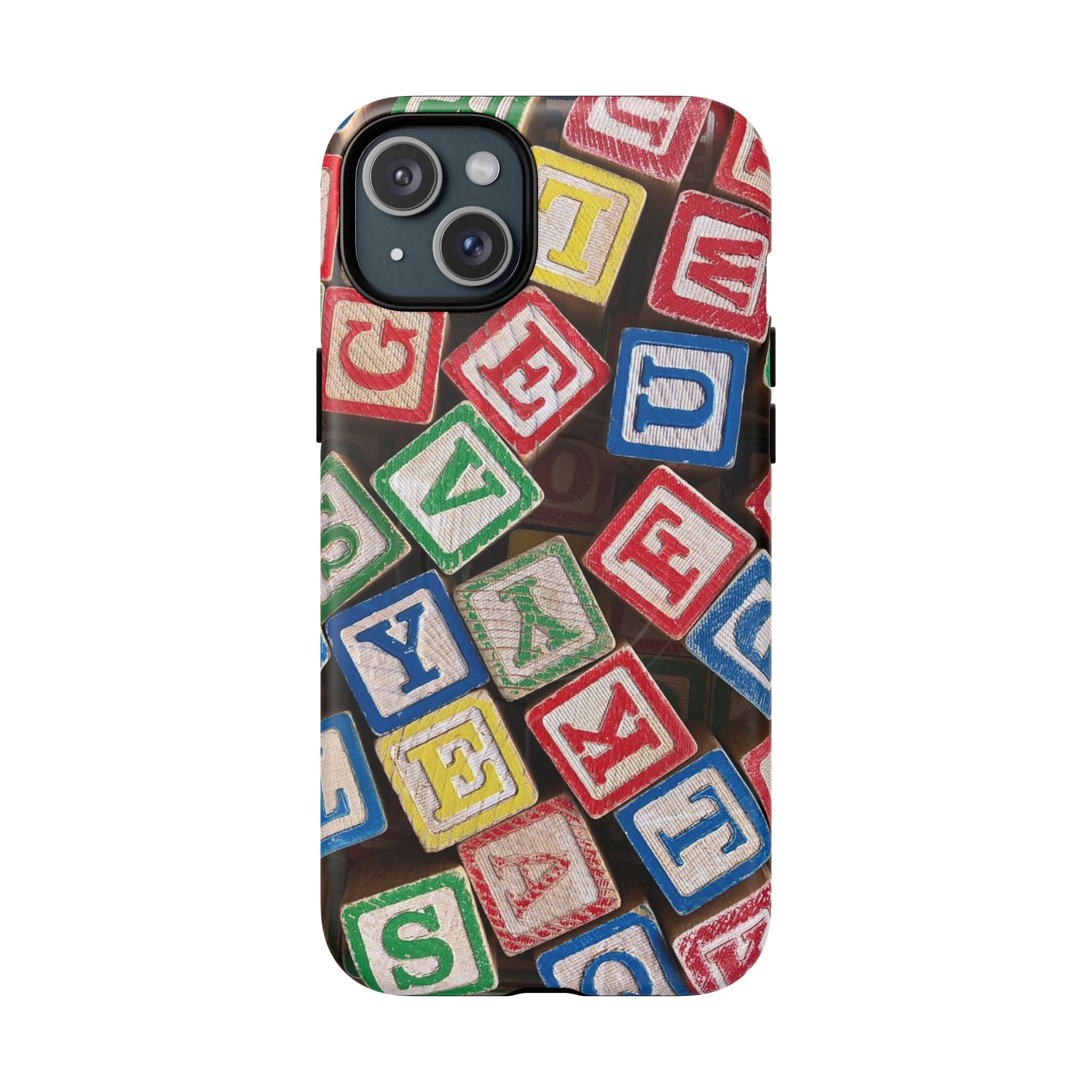 Vintage Alphabet Blocks Phone Case | Tough Magnetic Case