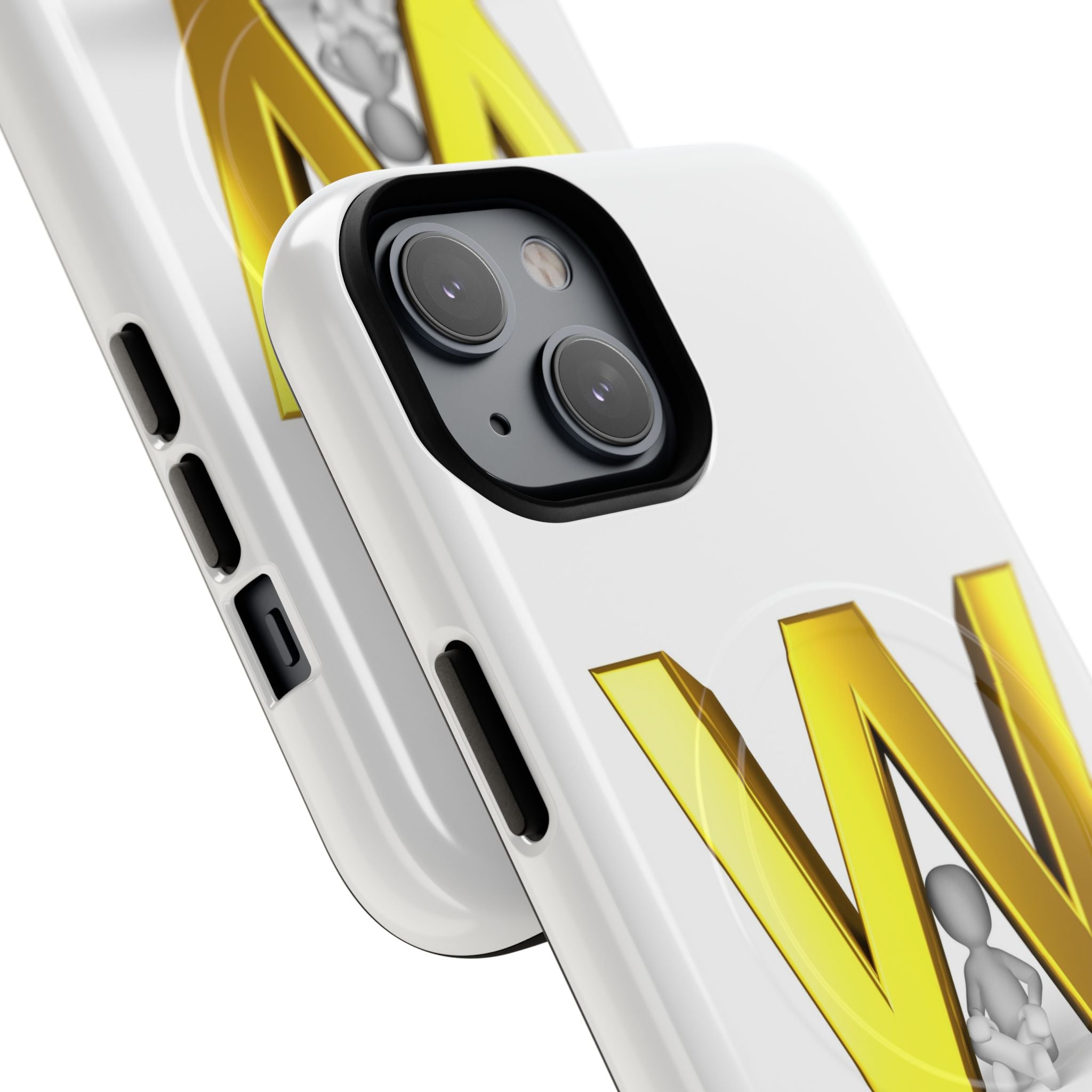 Gold Letter W Monogram Phone Case | Tough Magnetic Case