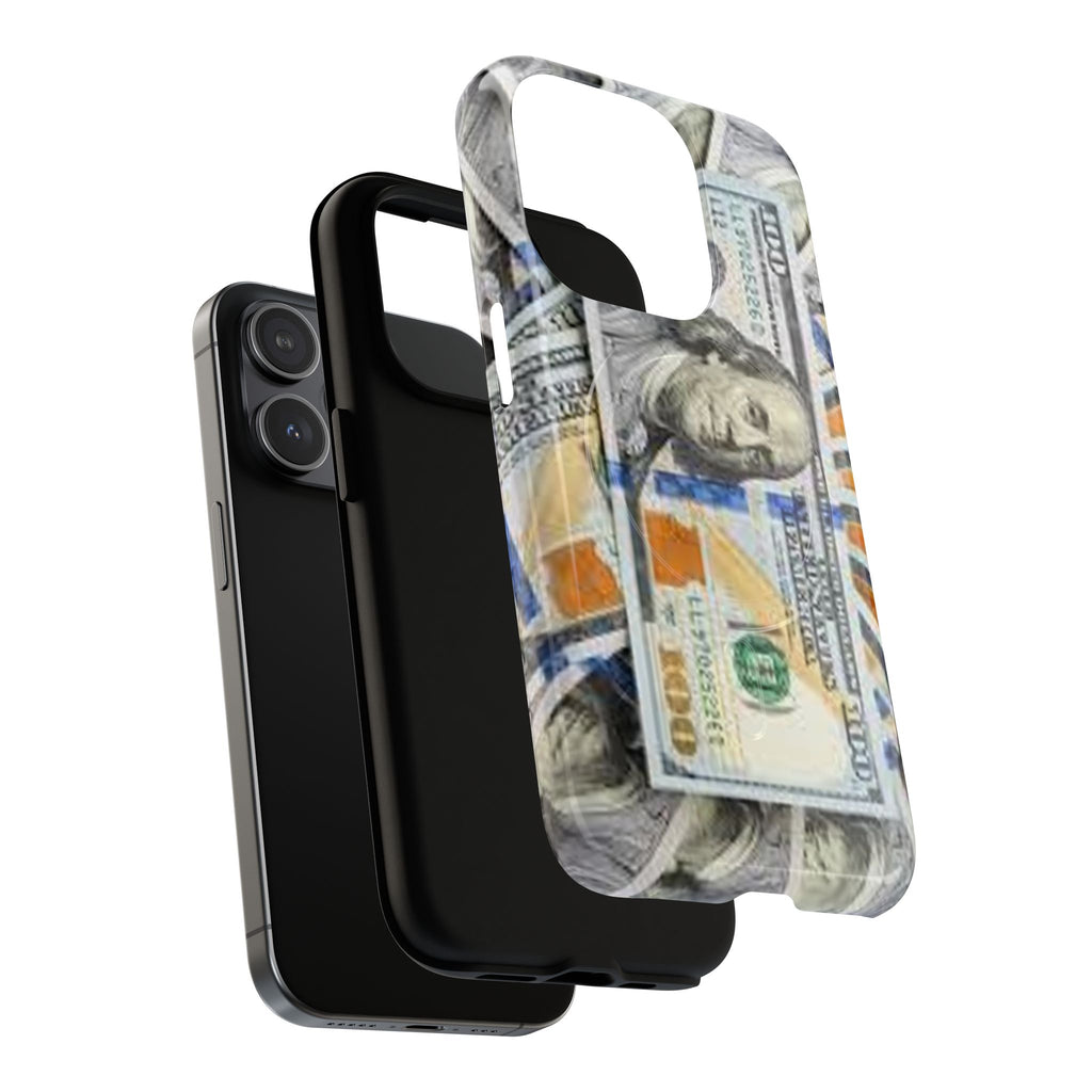 Hundred Dollar Bills Phone Case | Tough Magnetic Case, Money Pattern