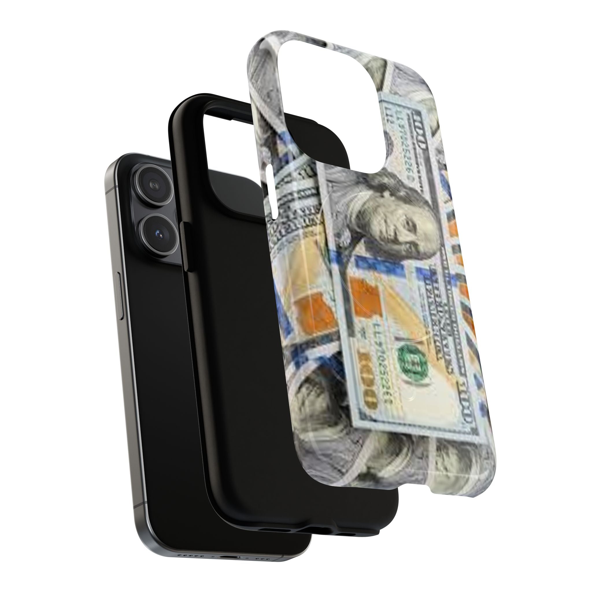 Hundred Dollar Bills Phone Case | Tough Magnetic Case, Money Pattern