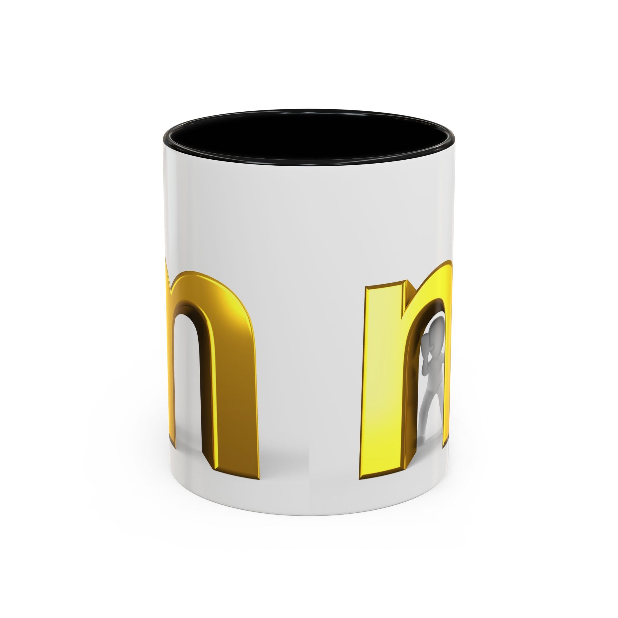 Gold Letter M Monogram Mug | Accent Coffee Mug