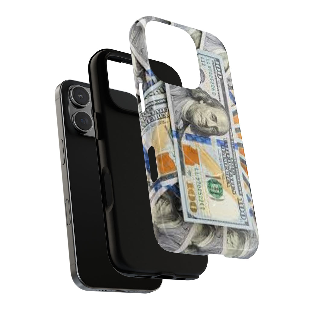 Hundred Dollar Bills Phone Case | Tough Magnetic Case, Money Pattern