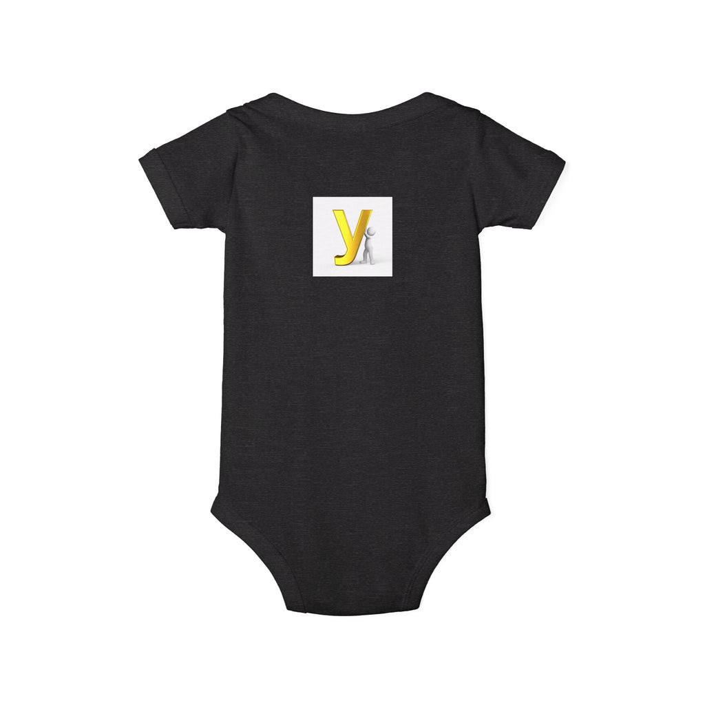 Yellow Letter Y Initial Onesie | Infant Jersey One Piece