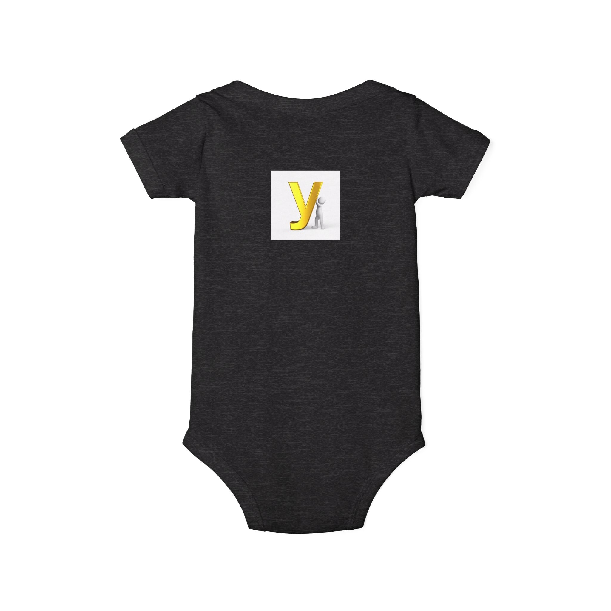 Yellow Letter Y Initial Onesie | Infant Jersey One Piece