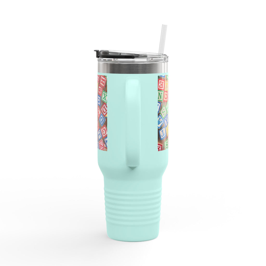 Colorful Alphabet Blocks Insulated Travel Mug | 40oz