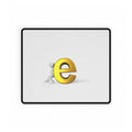 3D person pushing gold letter e Desk Mat | large mousepad office desk mat