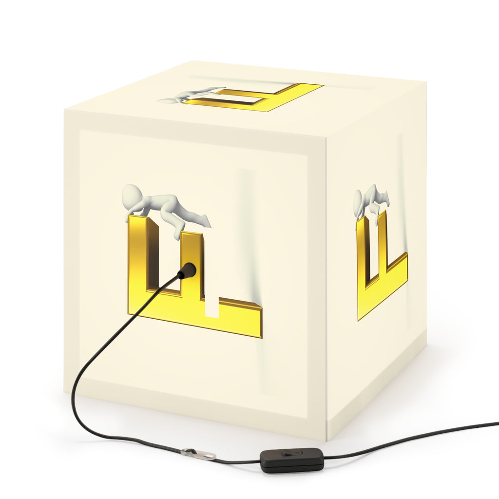 Climbing F Letter Light Cube Lamp | Alphabet Nightlight, Kids Room Decor