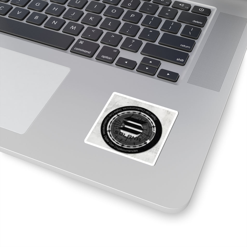 Solana Coin Logo Sticker | Kiss-Cut Cryptocurrency Decal