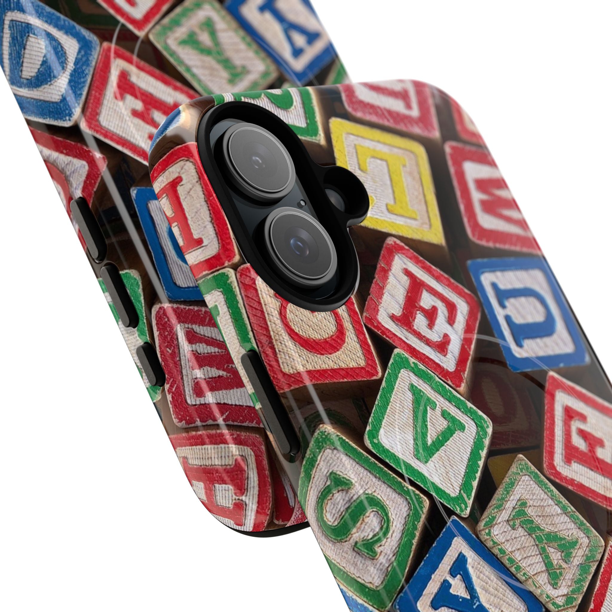 Vintage Alphabet Blocks Phone Case | Tough Magnetic Case