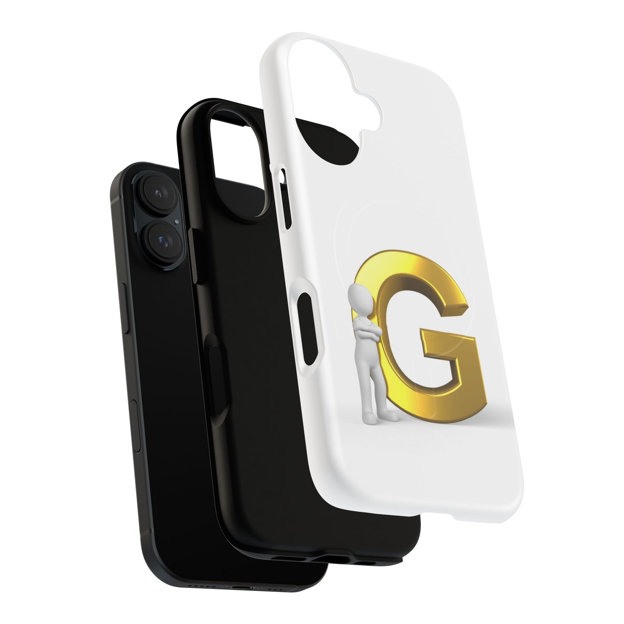 Gold Letter G Monogram Phone Case | Tough Magnetic Case