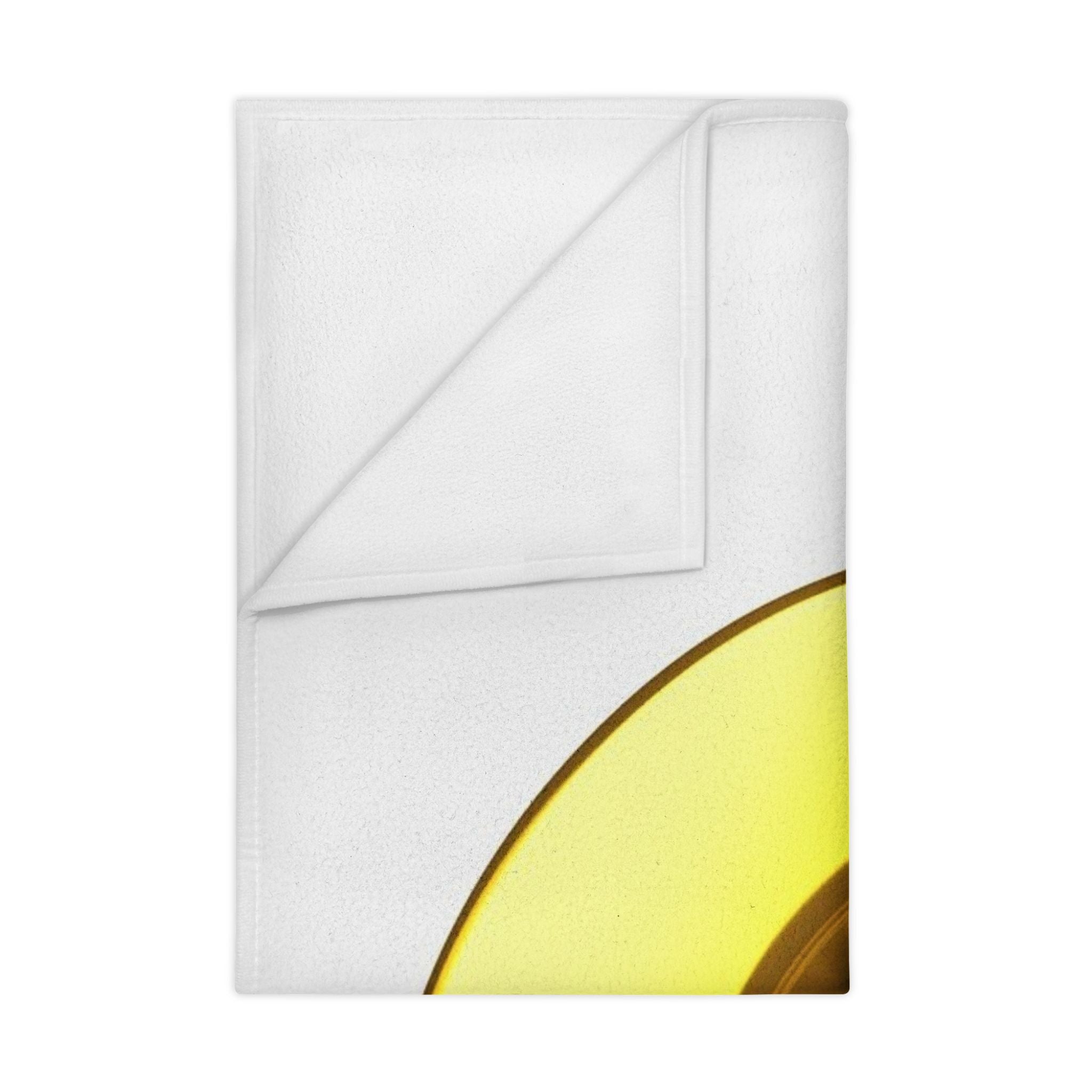 Gold Letter O with Playful Baby Figure Toddler Blanket | Alphabet Nursery
