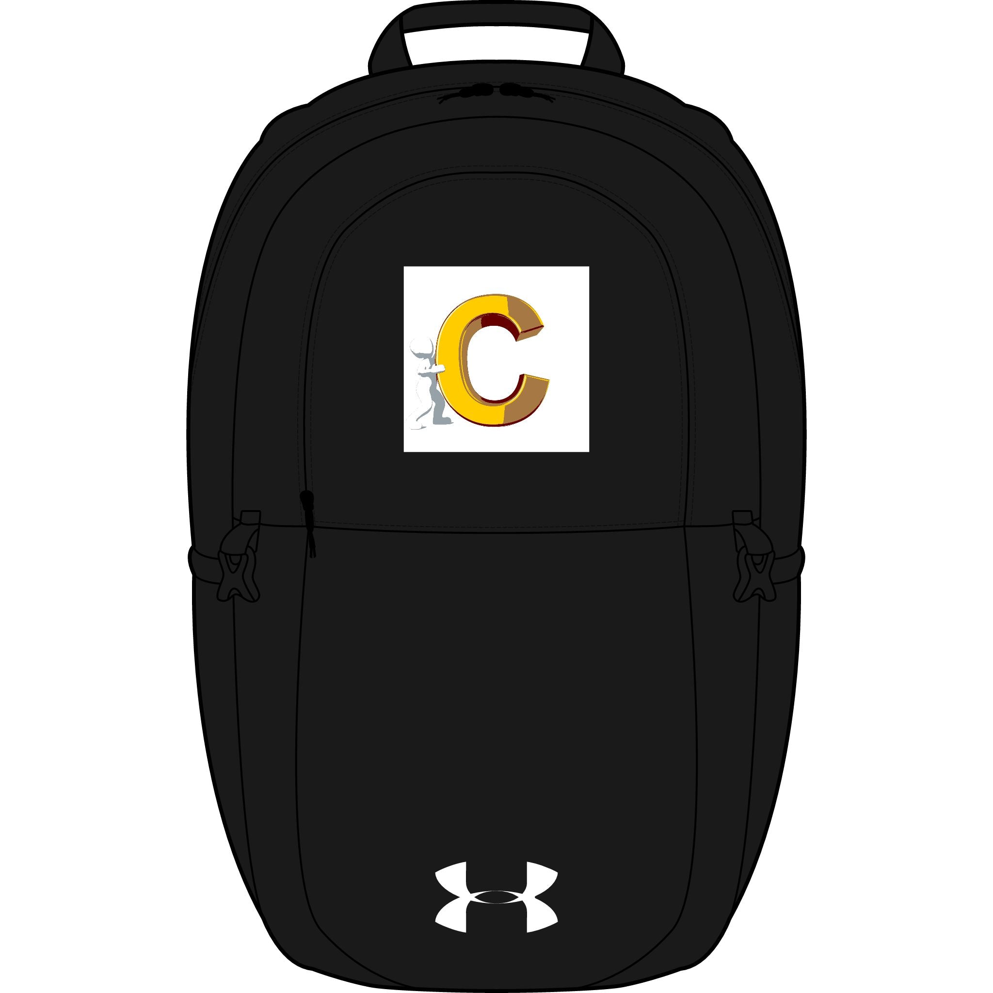 Gold Letter C Embroidered Monogram Backpack | Under Armour All Sport