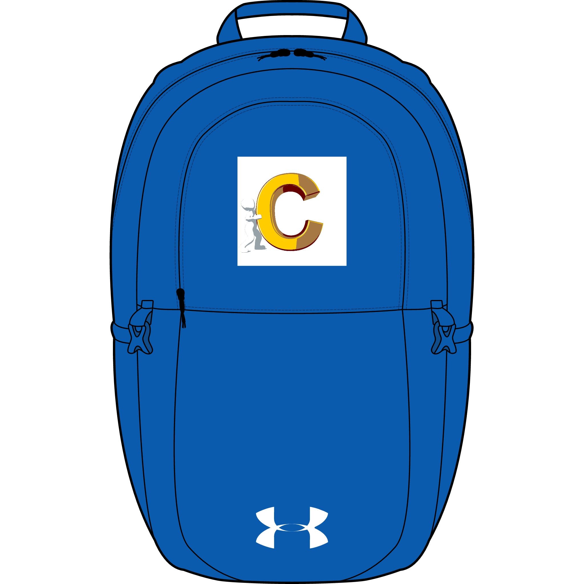 Goldbuchstabe C Besticktes Monogramm Rucksack | Under Armour All Sport