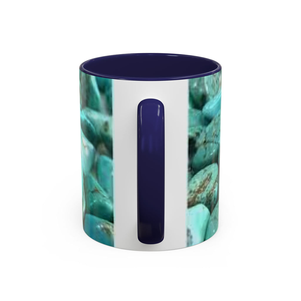 Turquoise Gemstones Accent Coffee Mug | 11oz 15oz