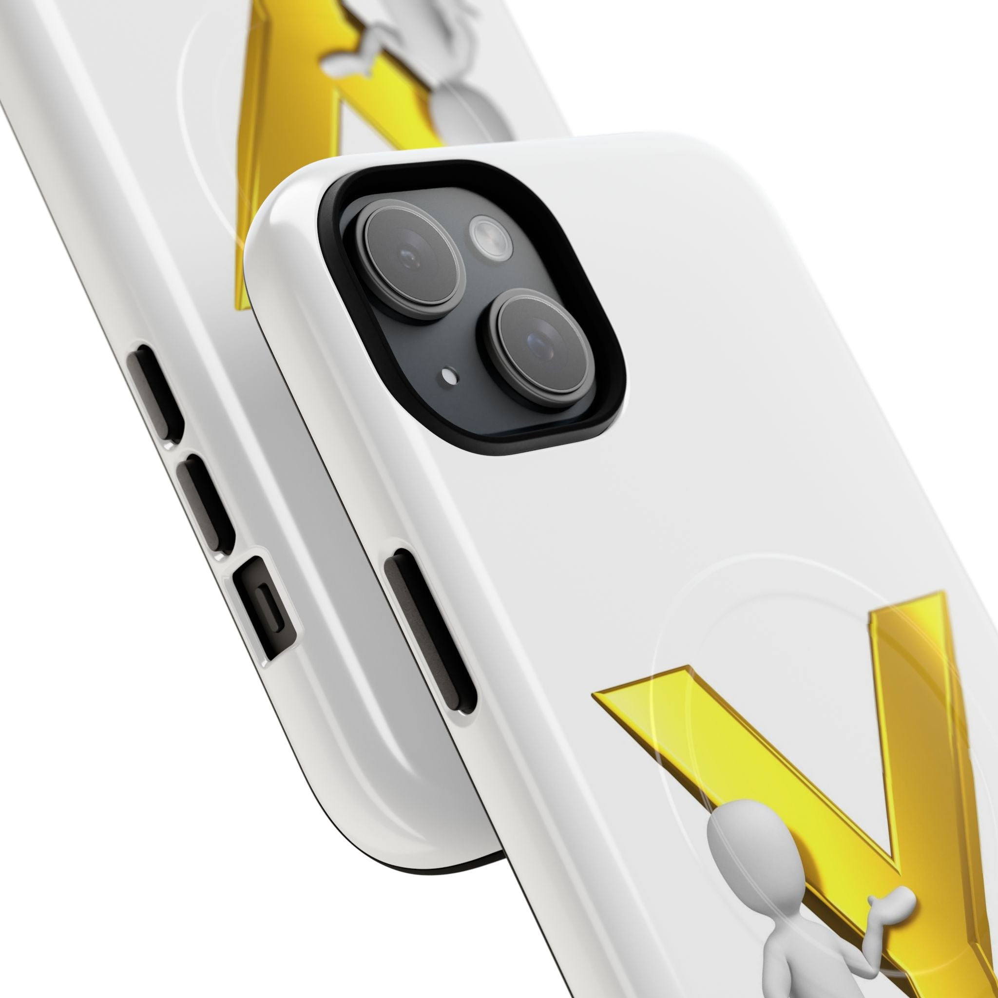 Gold Letter Y Phone Case | Monogram iPhone Magnetic Case