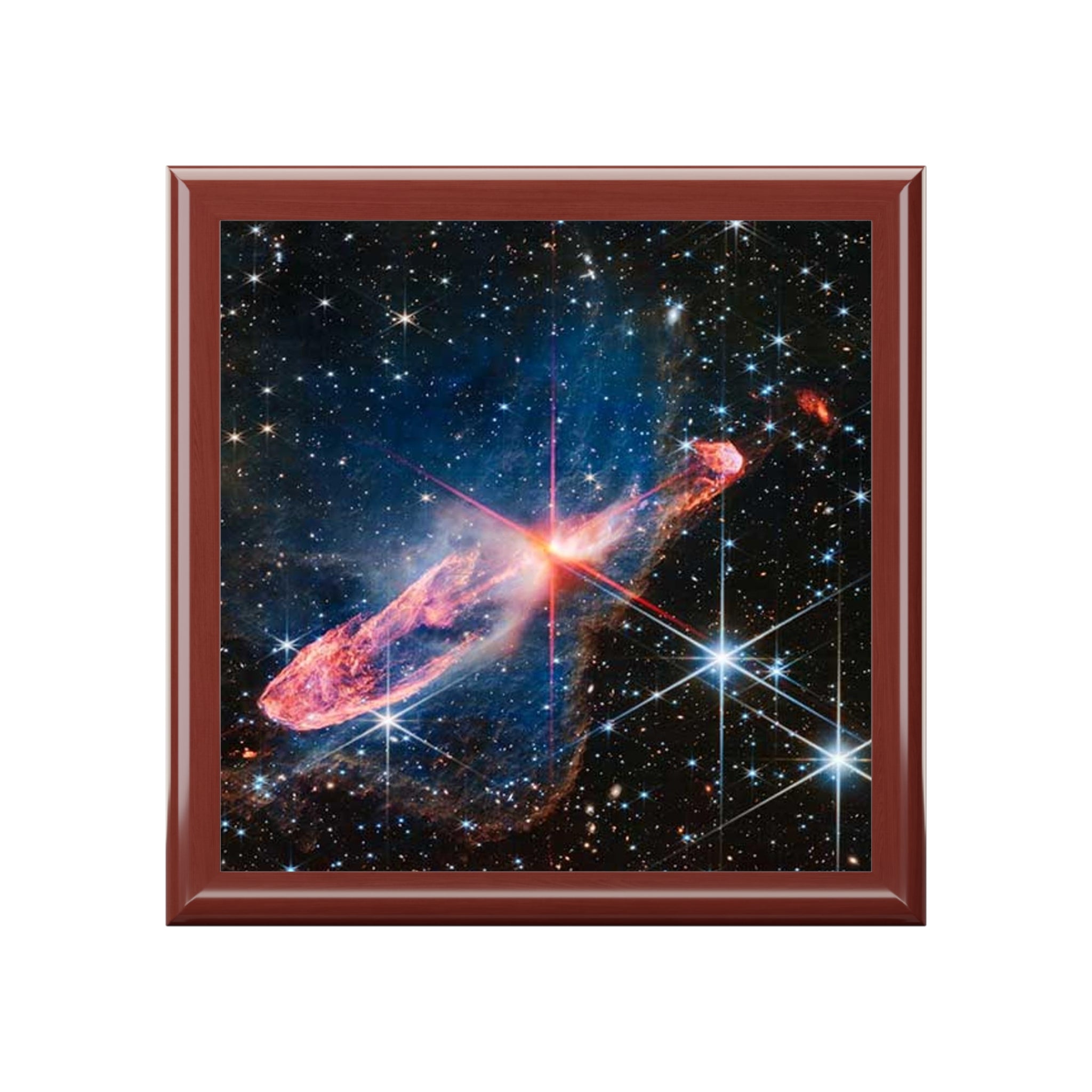 Cosmic Nebula Jewelry Box | Space Galaxy Starry Keepsake Box