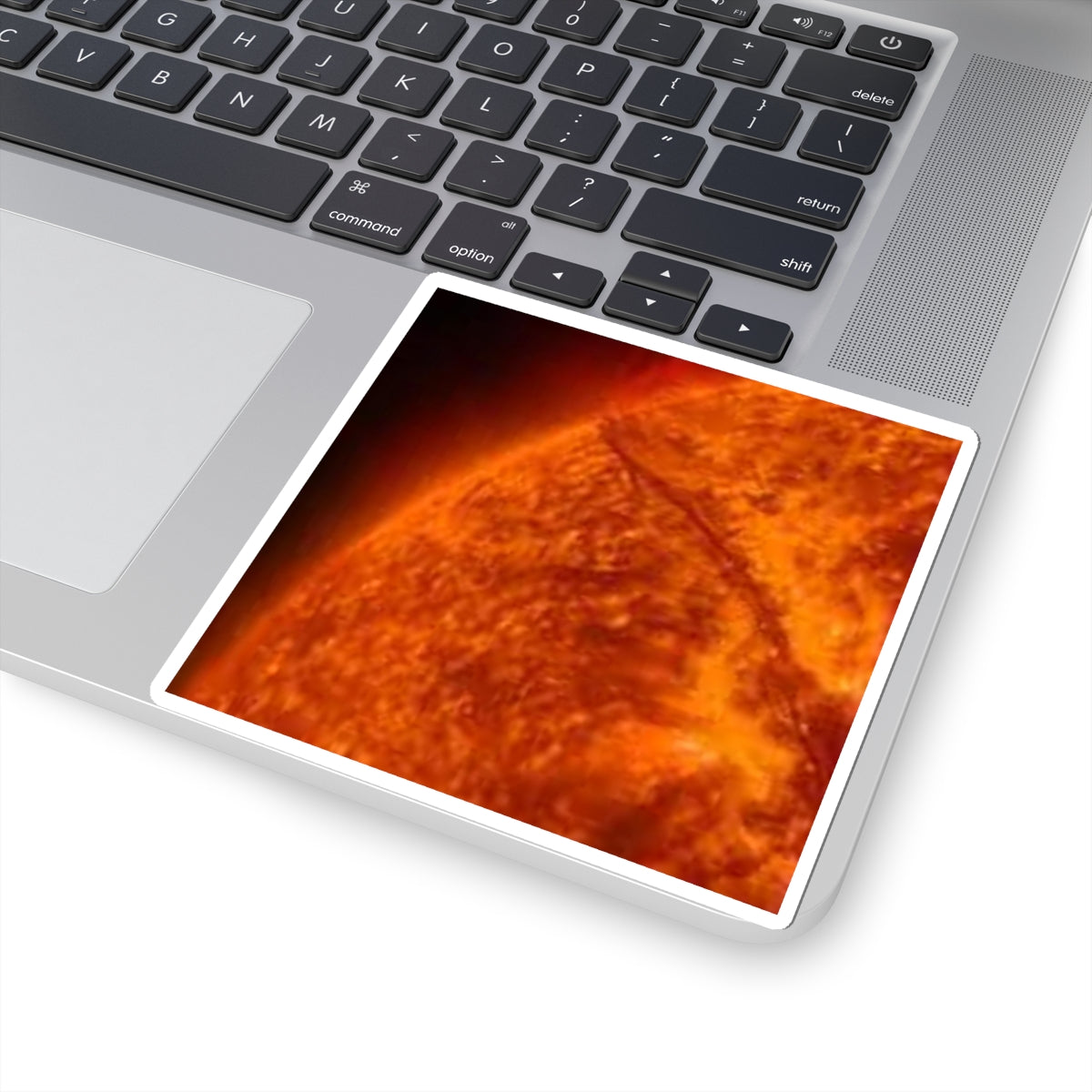 Solar Flare Sun Sticker | Kiss-Cut Vinyl Space Sunburst Decal