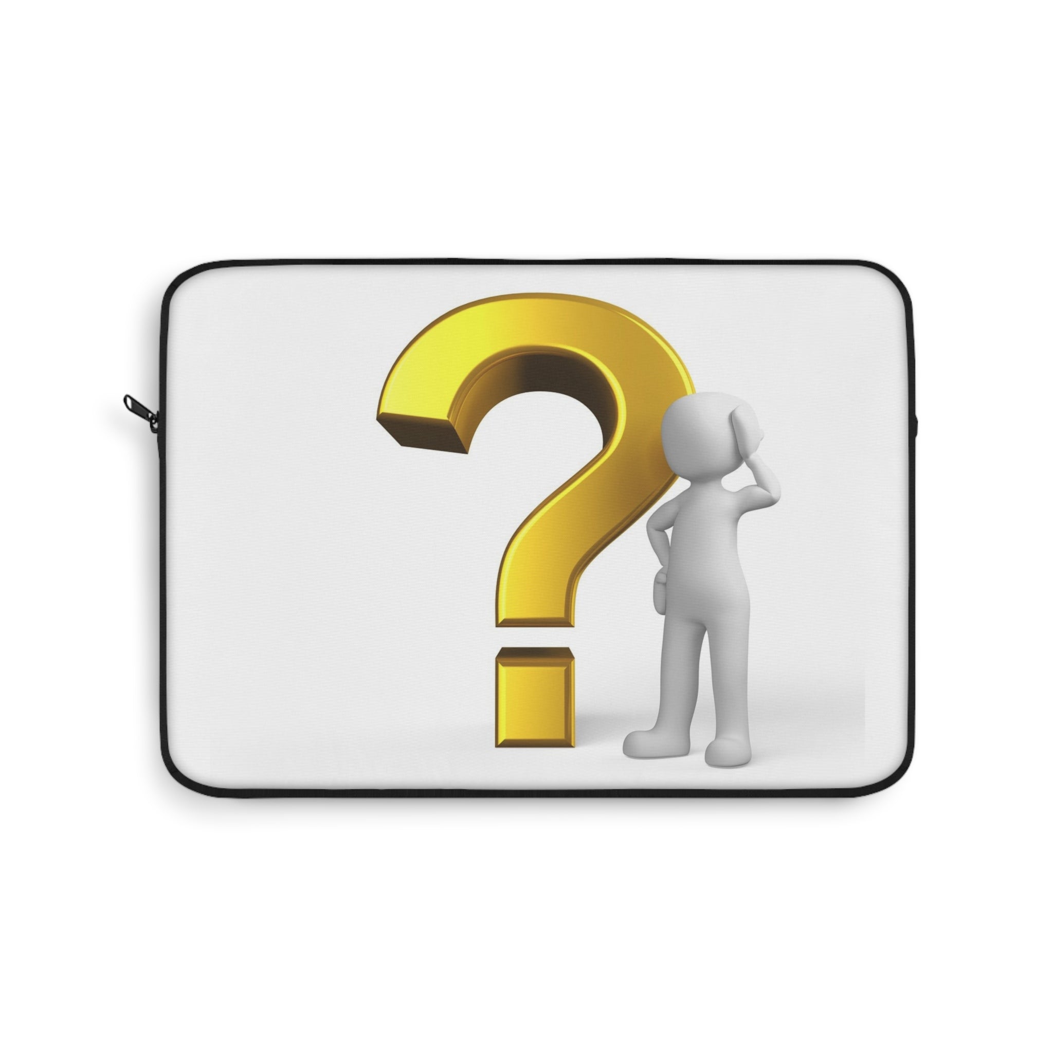 Question Mark Character Laptop Sleeve | Curious Thinking Design