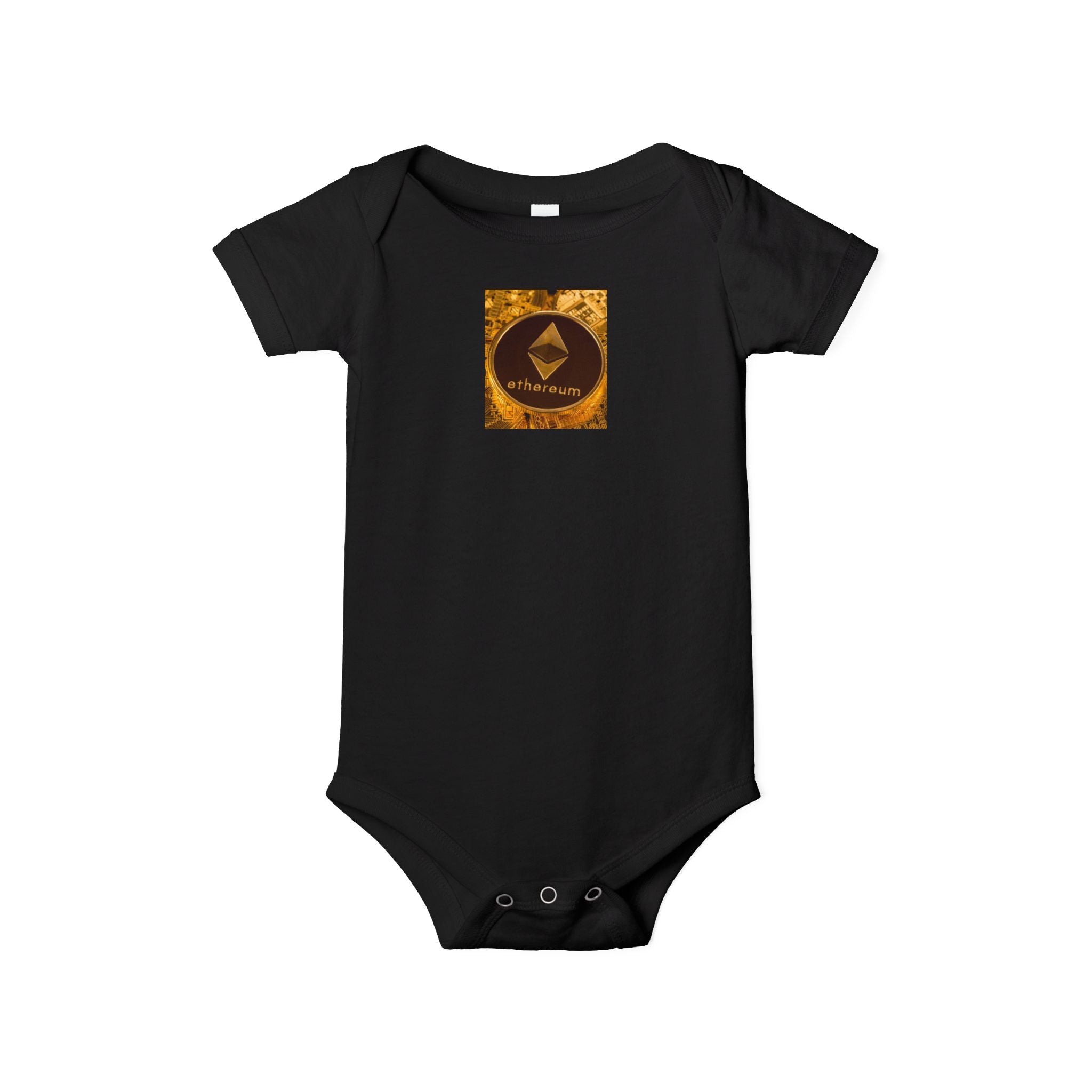 Grenouillère Bébé Logo Ethereum | Body Bébé Crypto