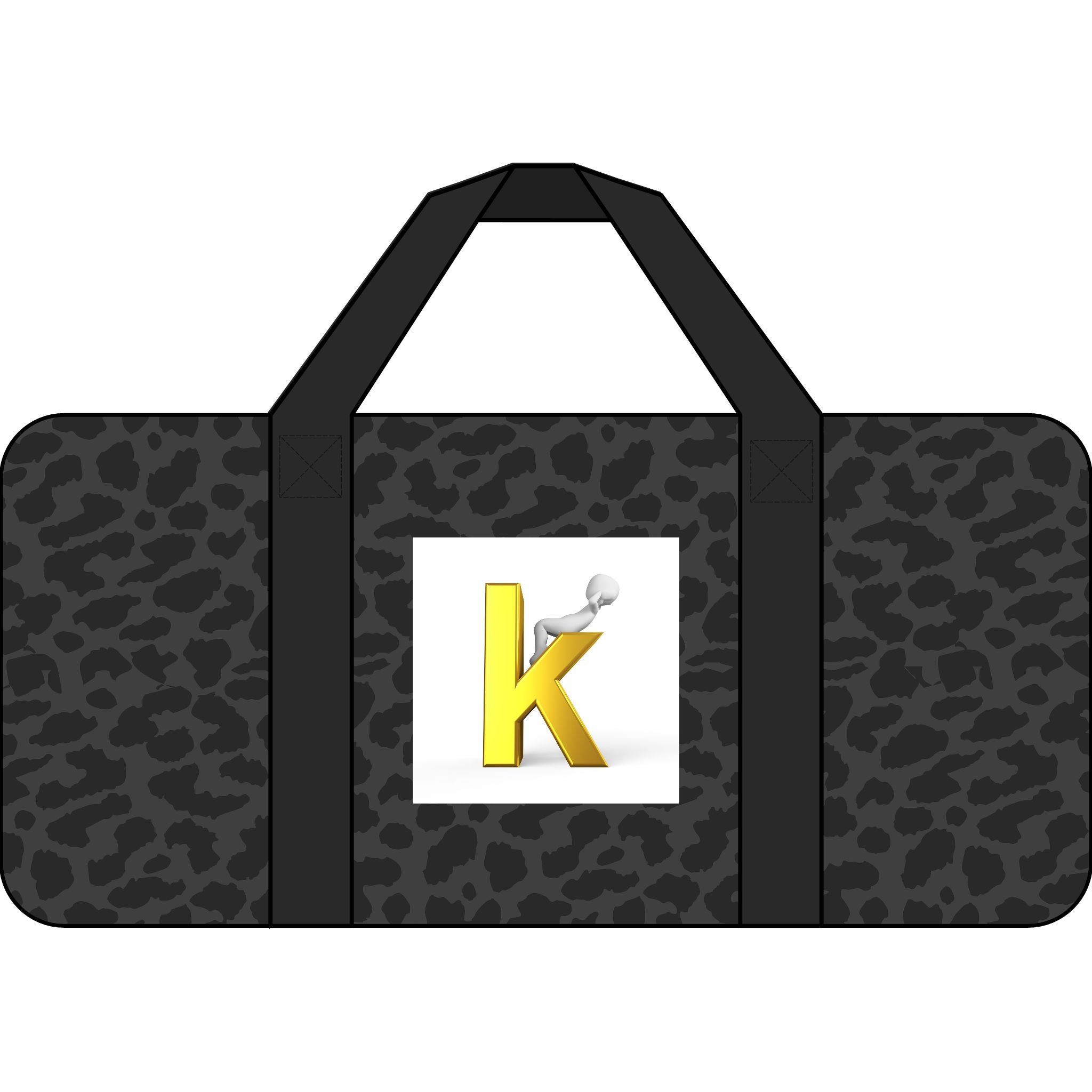Gold Letter K Logo Tripper Duffel Bag | Checker Strap or Camo