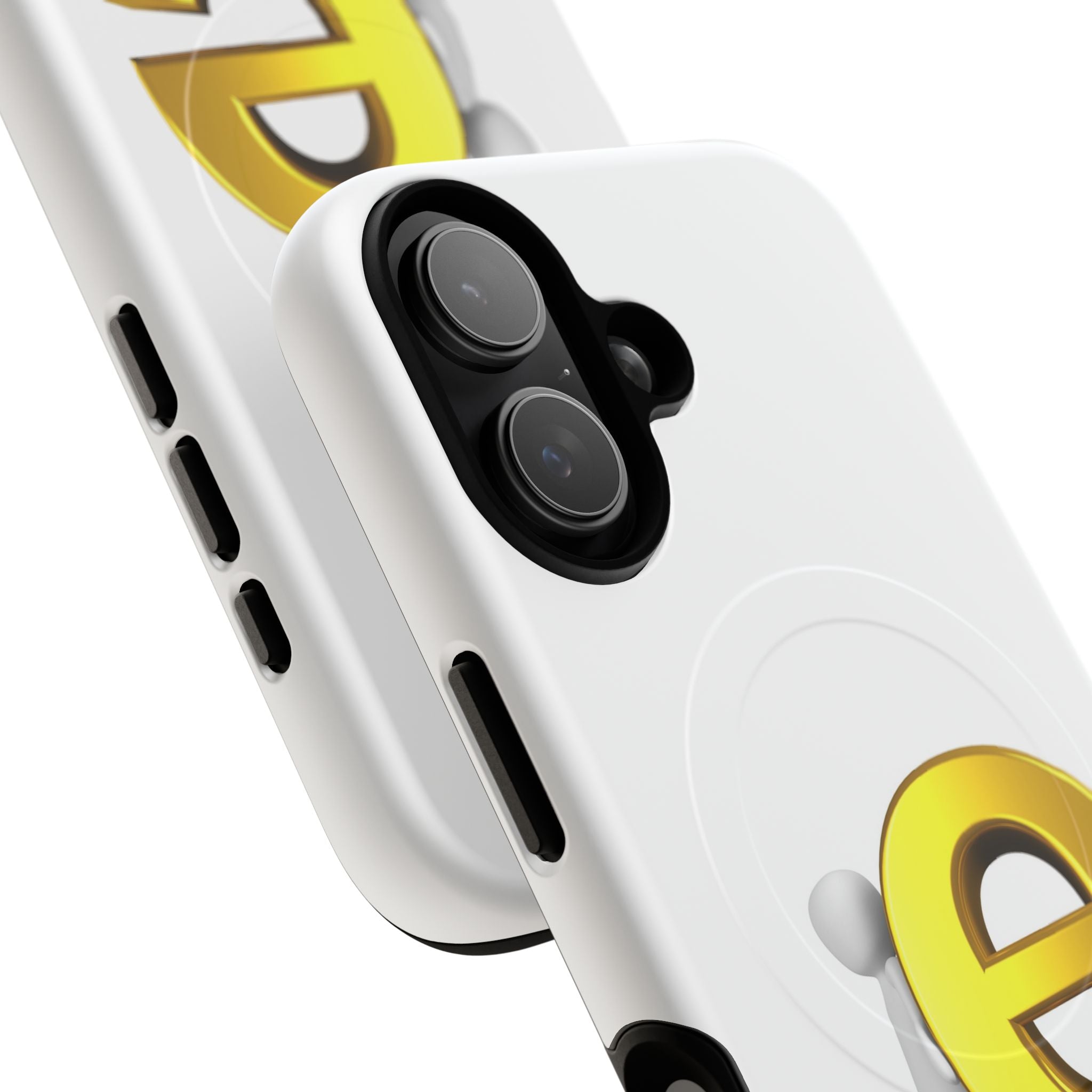 3D Gold Letter E Phone Case | Tough Magnetic Case