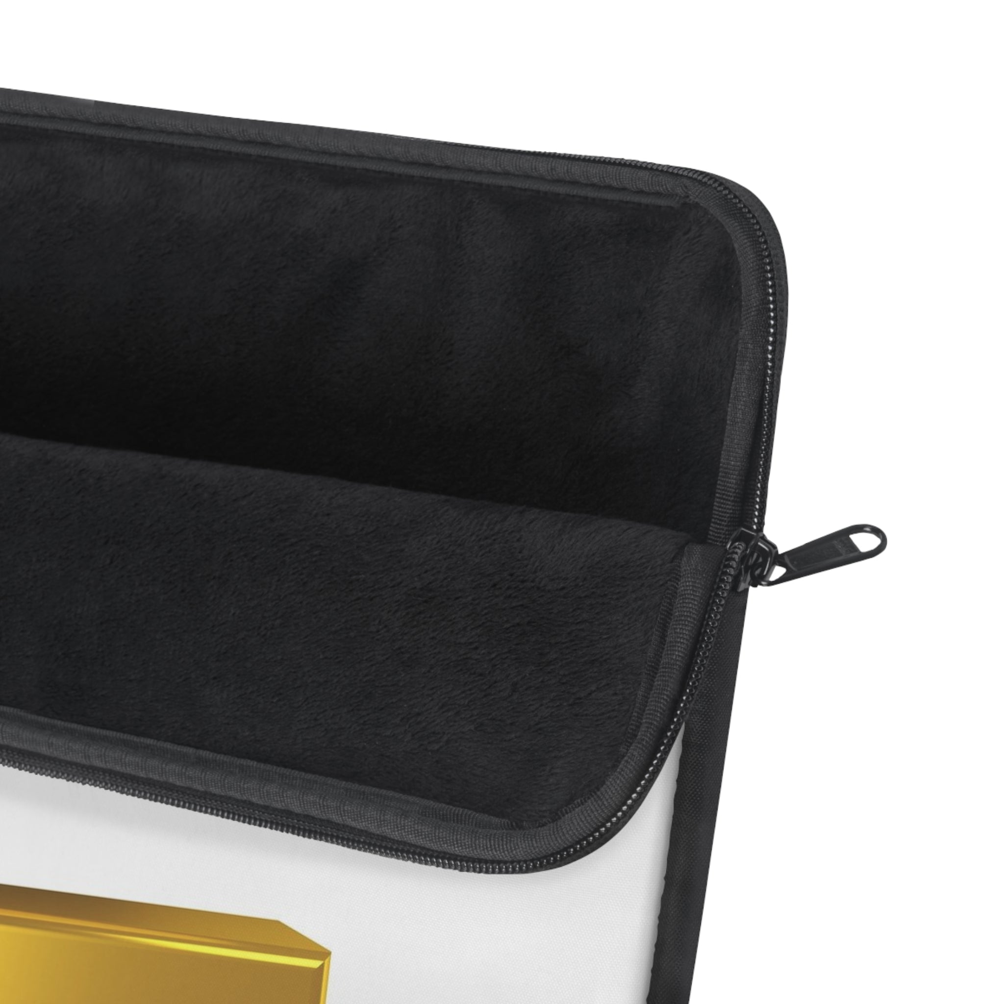 Gold 3D Letter Z Laptop Sleeve | Monogram Initial Z
