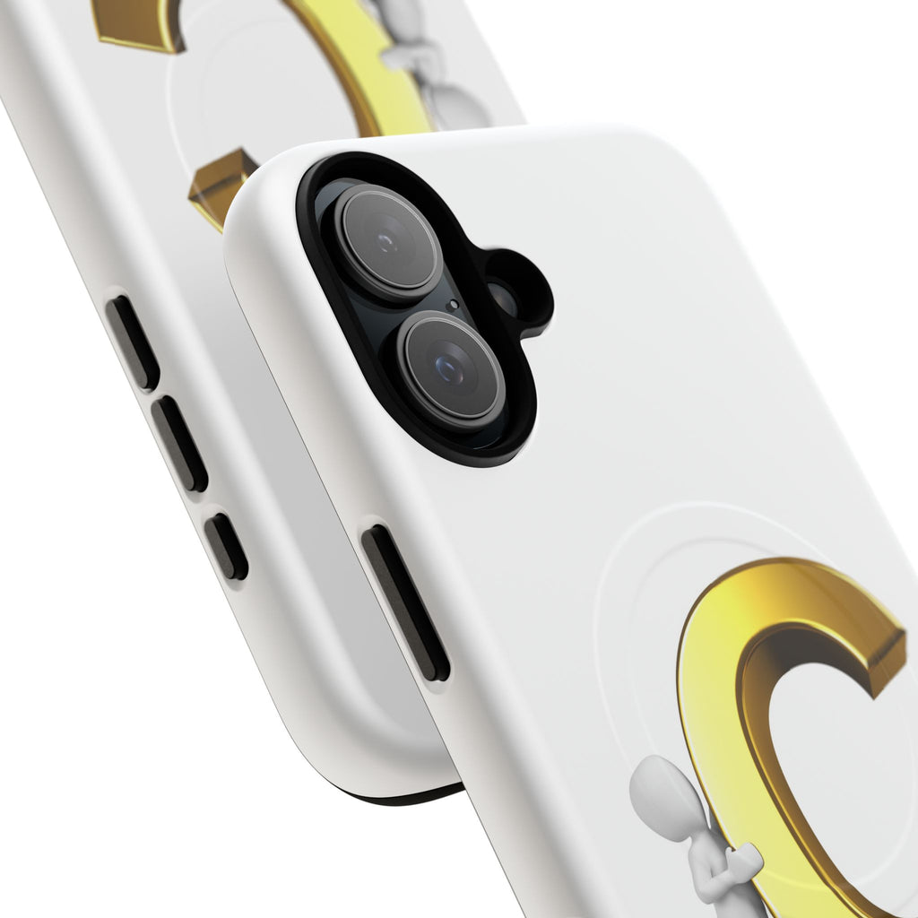 Gold Letter C Monogram Phone Case | Tough Magnetic Case