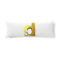 Gold Letter D with Sitting Character Body Pillow | Personalized Monogram Decor