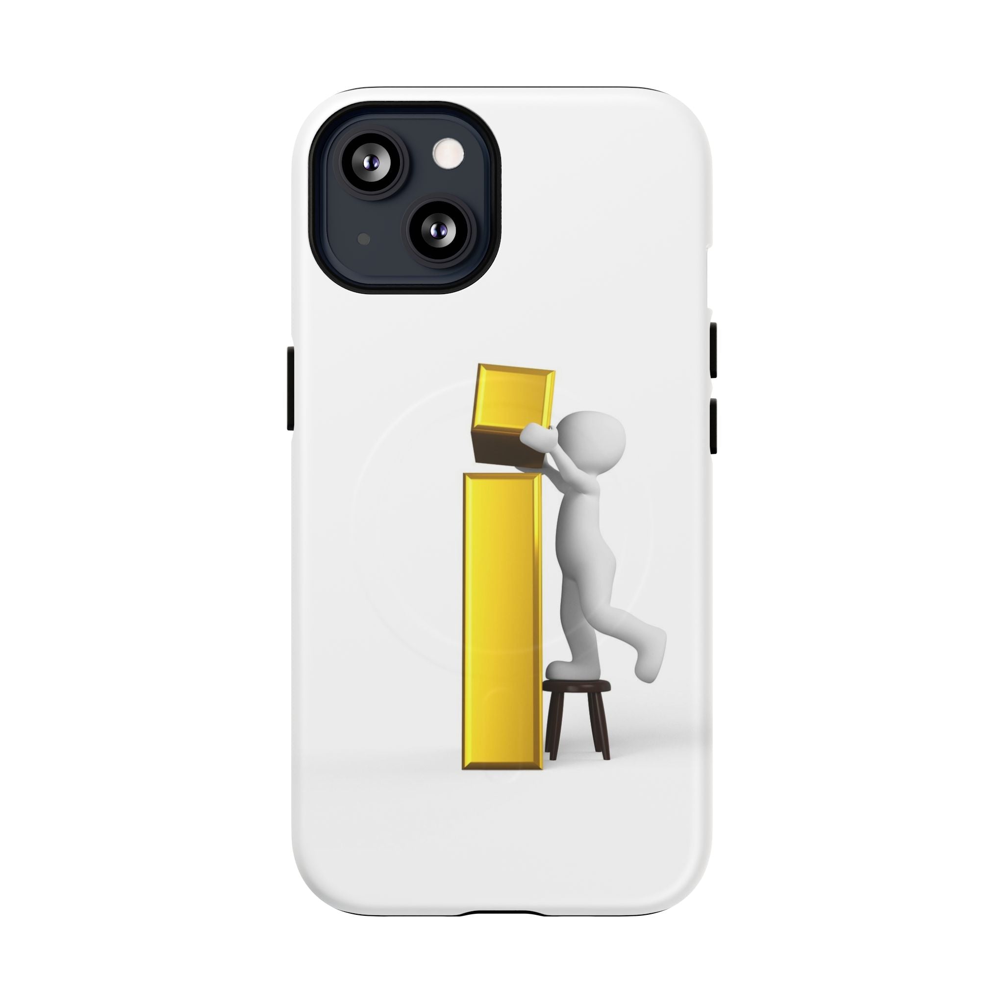 3D Character Gold Letter i phone case | Tough Magnetic Case